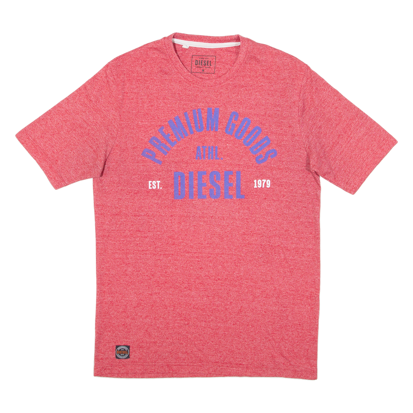 DIESEL Mens T-Shirt Red M Refurbished - N/A refurbished available on Cerqular