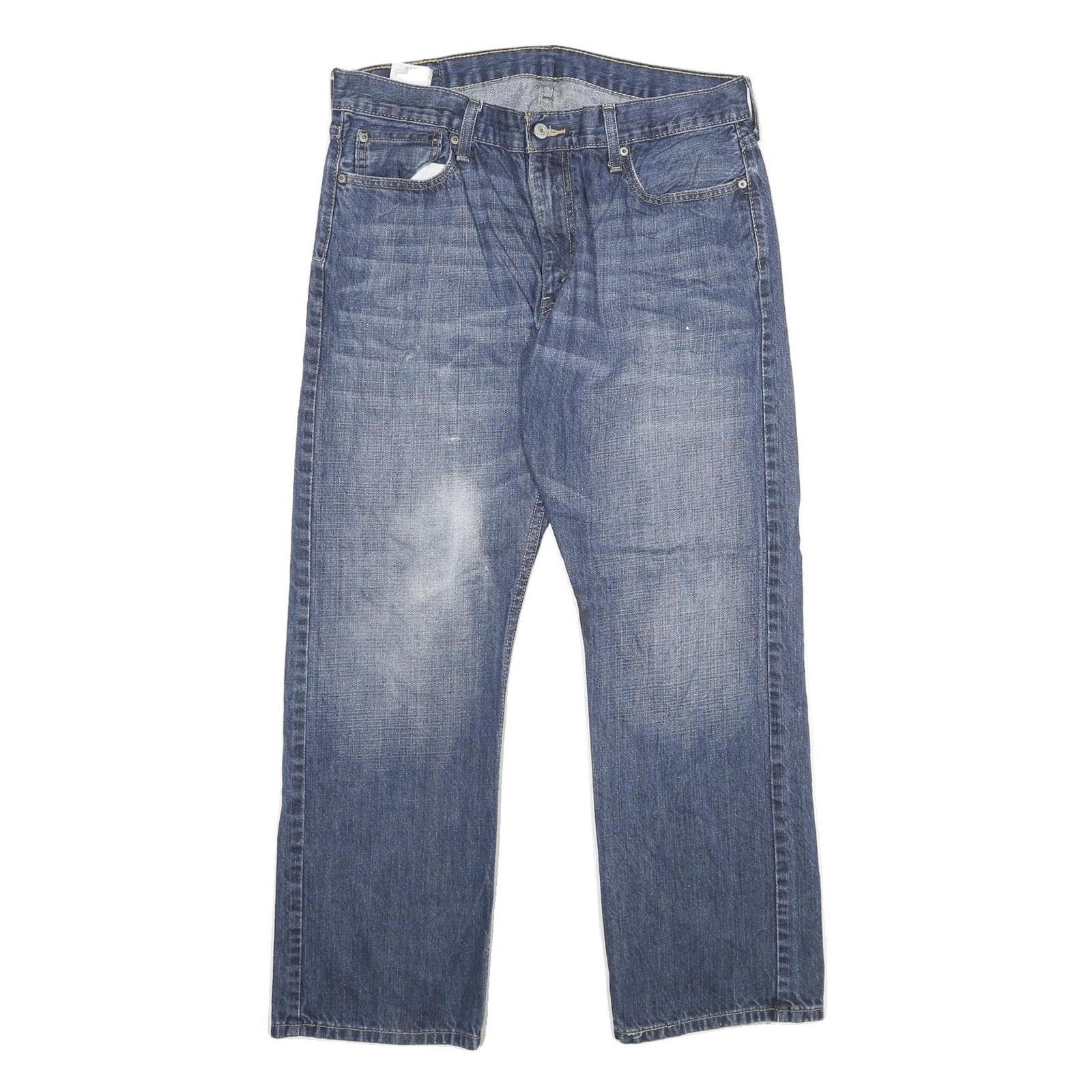 LEVI'S 514 Classic Mens Jeans Blue Regular Straight Denim Medium W36 L32 Zip Refurbished - N/A refurbished available on Cerqular