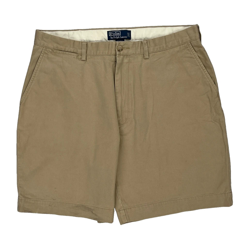 Polo By Ralph Lauren Chino Shorts - 35W 9L Beige Cotton Refurbished - Thrifted (note: this is a term often used to describe second- refurbished available on Cerqular