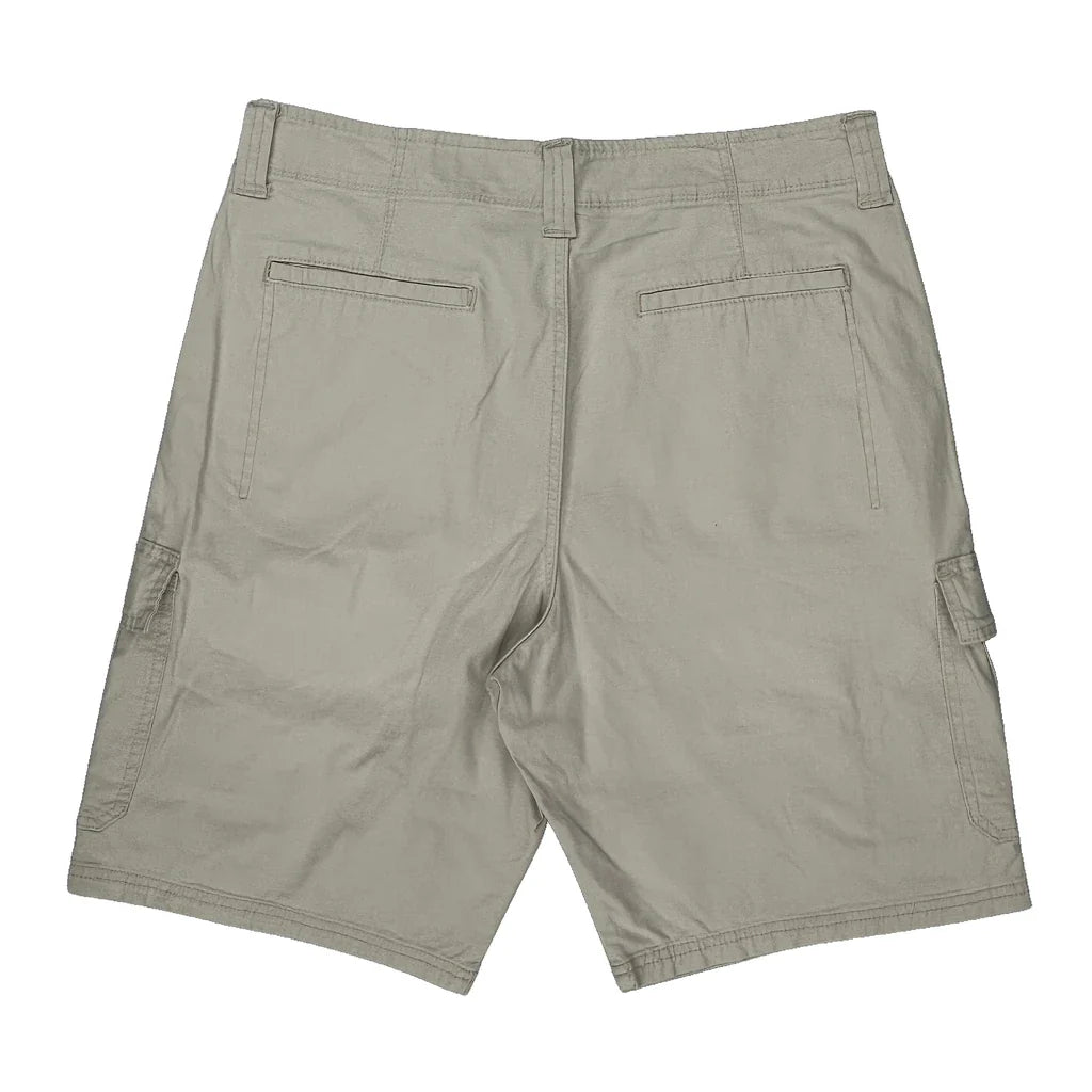 Relaxed Fit Wrangler Cargo Shorts - 32W 10L Beige Cotton Refurbished - Thrifted (note: this is a term often used to describe second- refurbished available on Cerqular