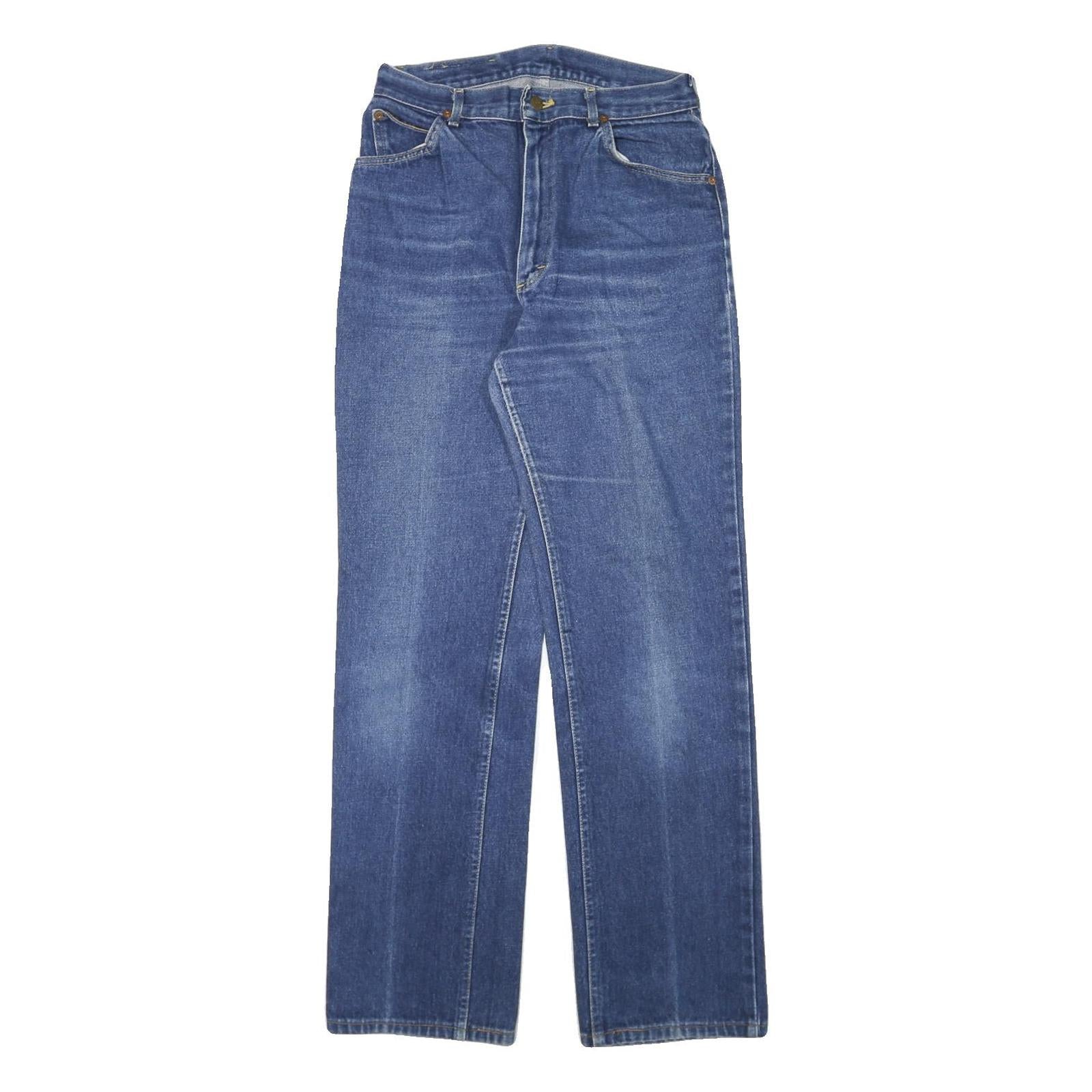 LEE Womens Blue Regular Fit Straight Leg Denim Jeans W27 L31 Classic Zip Cotton Refurbished - N/A refurbished available on Cerqular