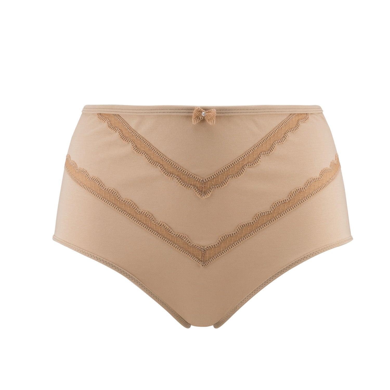Buy Vanessa- Silk & Organic Cotton Full Brief in Skin Tone Colours | Size: 8 | Color: Shell Refurbished - $35.00 Vanessa- Silk & Organic Cotton Full Brief in Skin Tone Colours | Size: 8 | Color: Shell Refurbished - Julie May Lingerie refurbished available on Cerqular