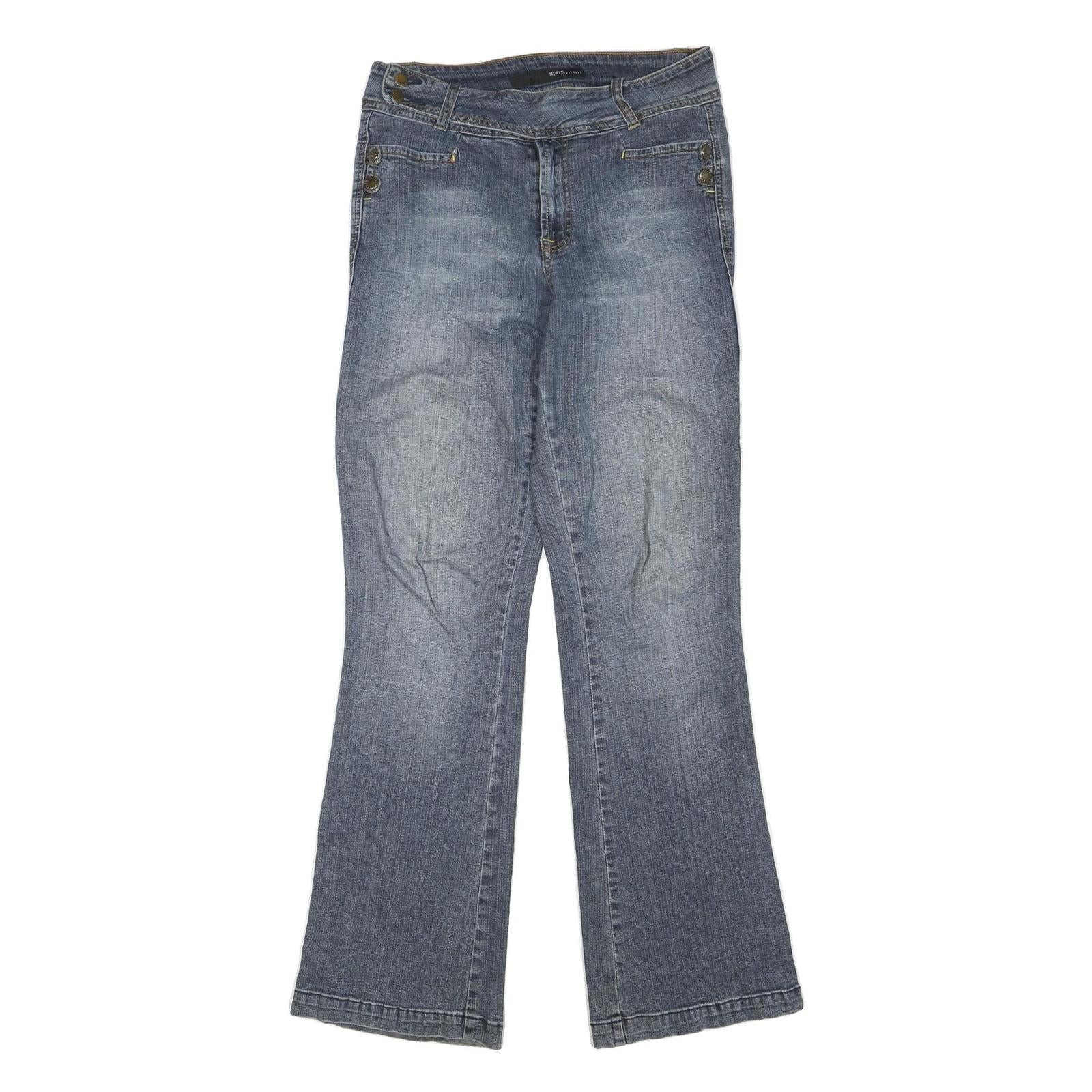 MIX IT Womens Regular Fit Blue Denim Bootcut Jeans Cotton Blend W30 L33 Refurbished - N/A refurbished available on Cerqular