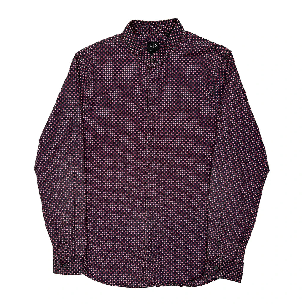 Armani Exchange Slim Shirt - XL Multicoloured Cotton Refurbished - Thrifted (note: this is a term often used to describe second- refurbished available on Cerqular