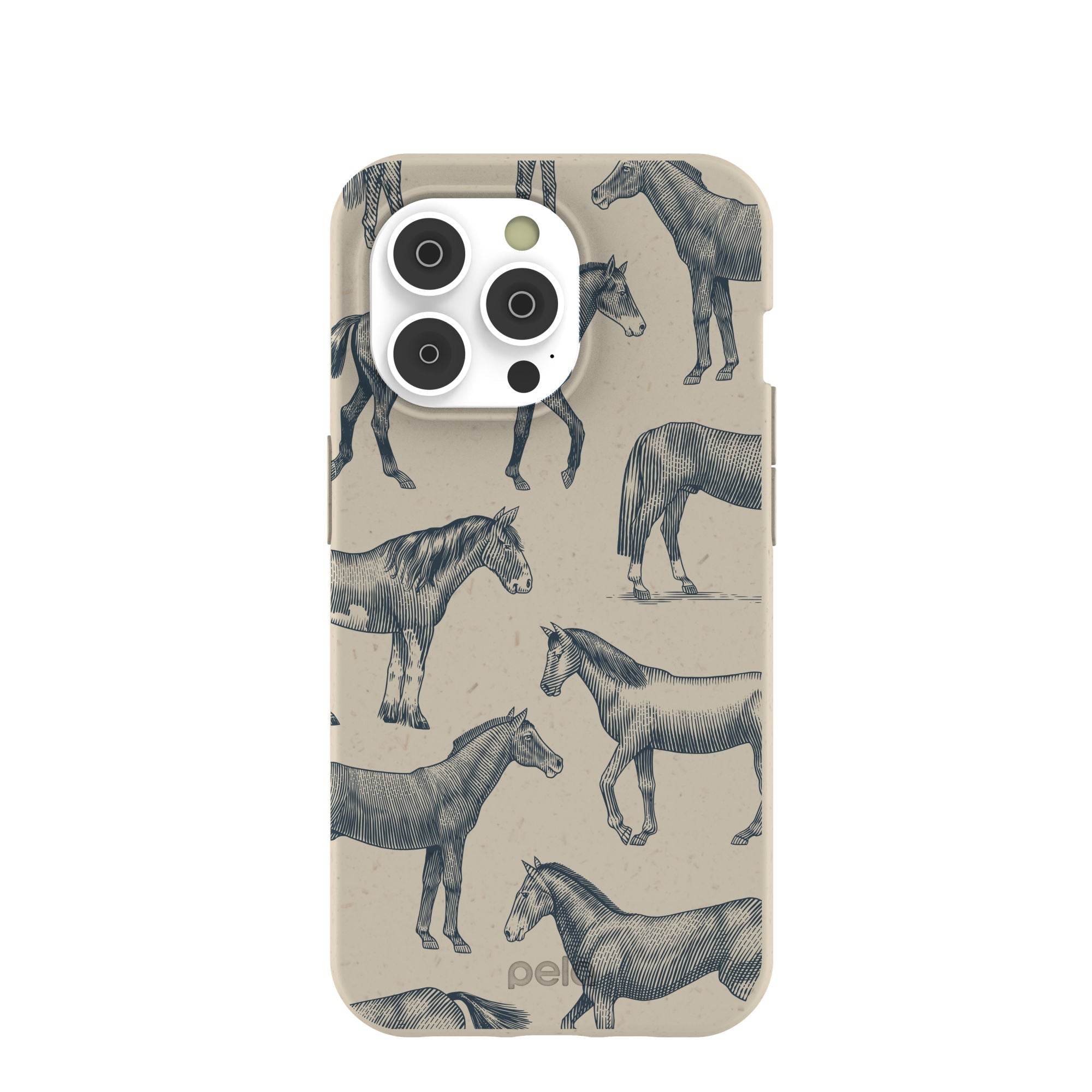 London Fog Vintage Gallop iPhone 14 Pro Case Refurbished - Pela Case refurbished available on Cerqular