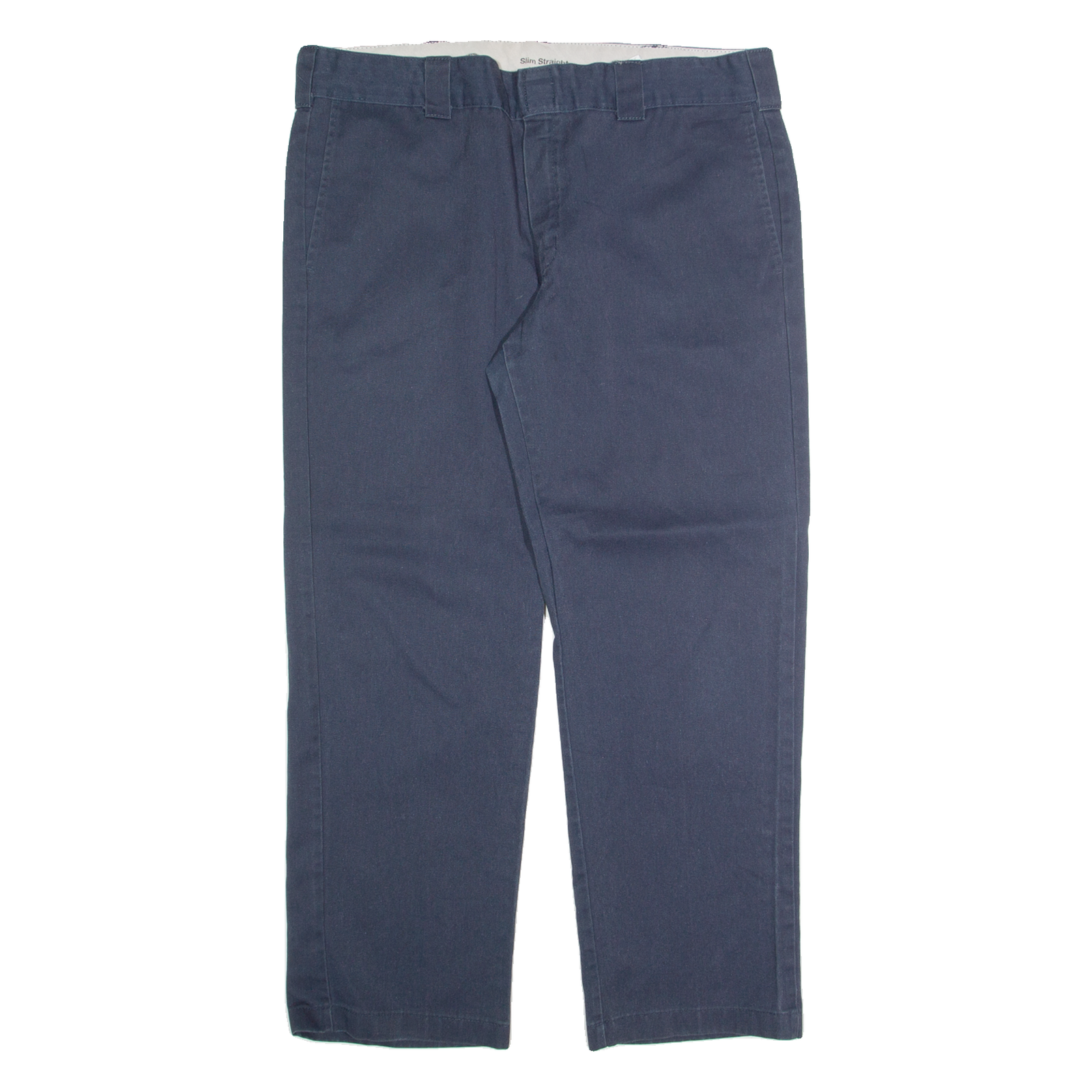 DICKIES Chino Mens Trousers Blue Regular Straight W38 L30 Refurbished - N/A refurbished available on Cerqular