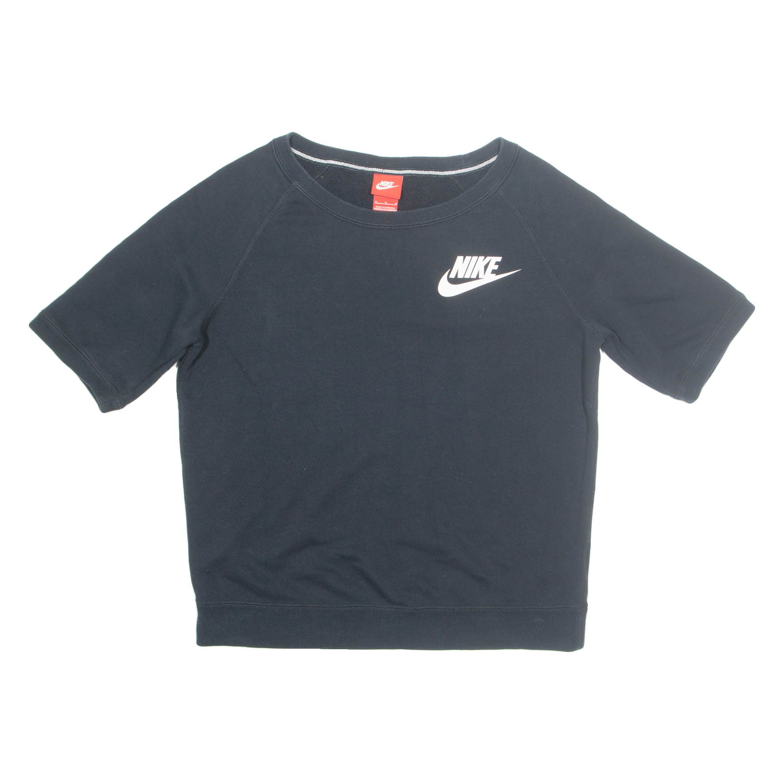 NIKE Short Sleeve Mens Sweatshirt Black Crew Neck M Refurbished - N/A refurbished available on Cerqular