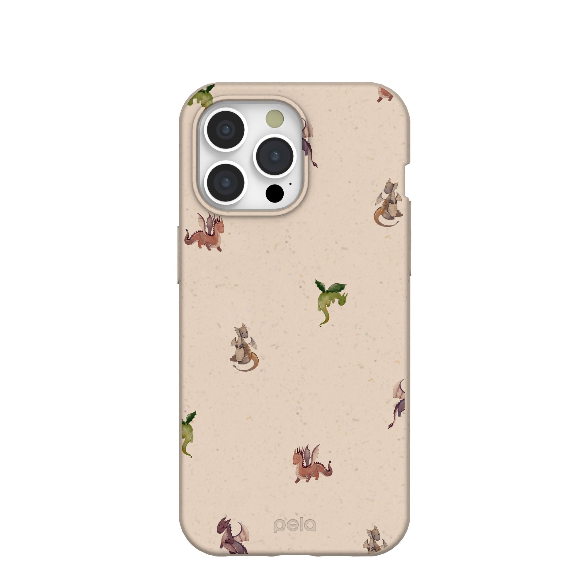Seashell Lil Dragons iPhone 15 Pro Max Case Refurbished - Pela Case refurbished available on Cerqular