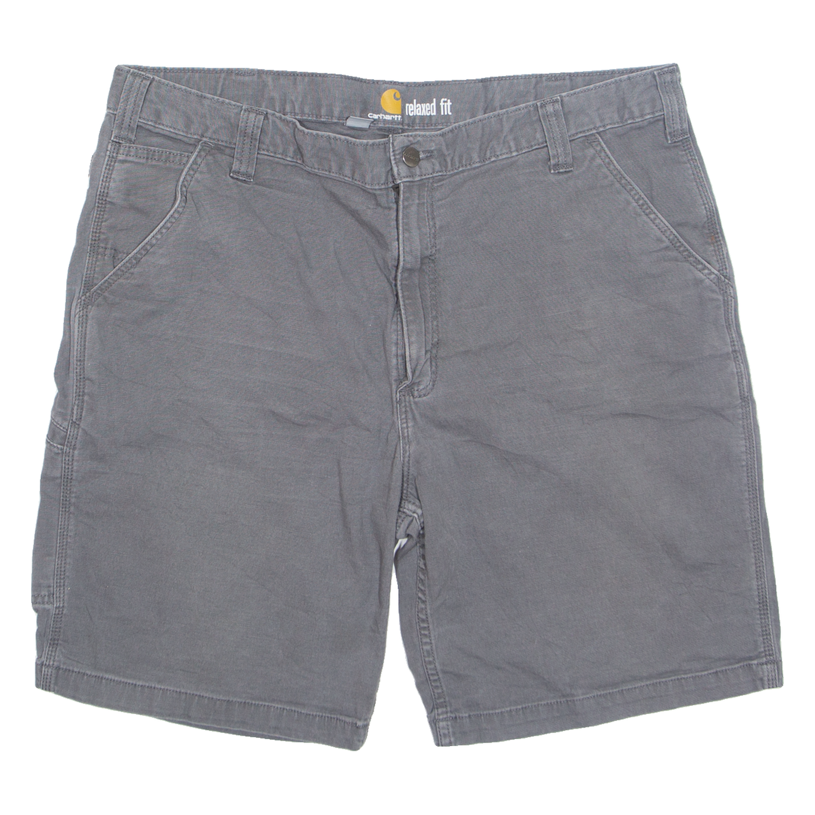 CARHARTT Mens Workwear Shorts Grey Relaxed L W39 Refurbished - N/A refurbished available on Cerqular