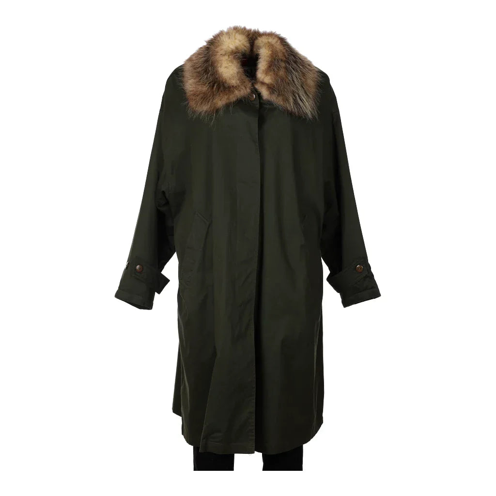 Blu Coat - Medium Khaki Polyester Blend Refurbished - Thrifted (note: this is a term often used to describe second- refurbished available on Cerqular