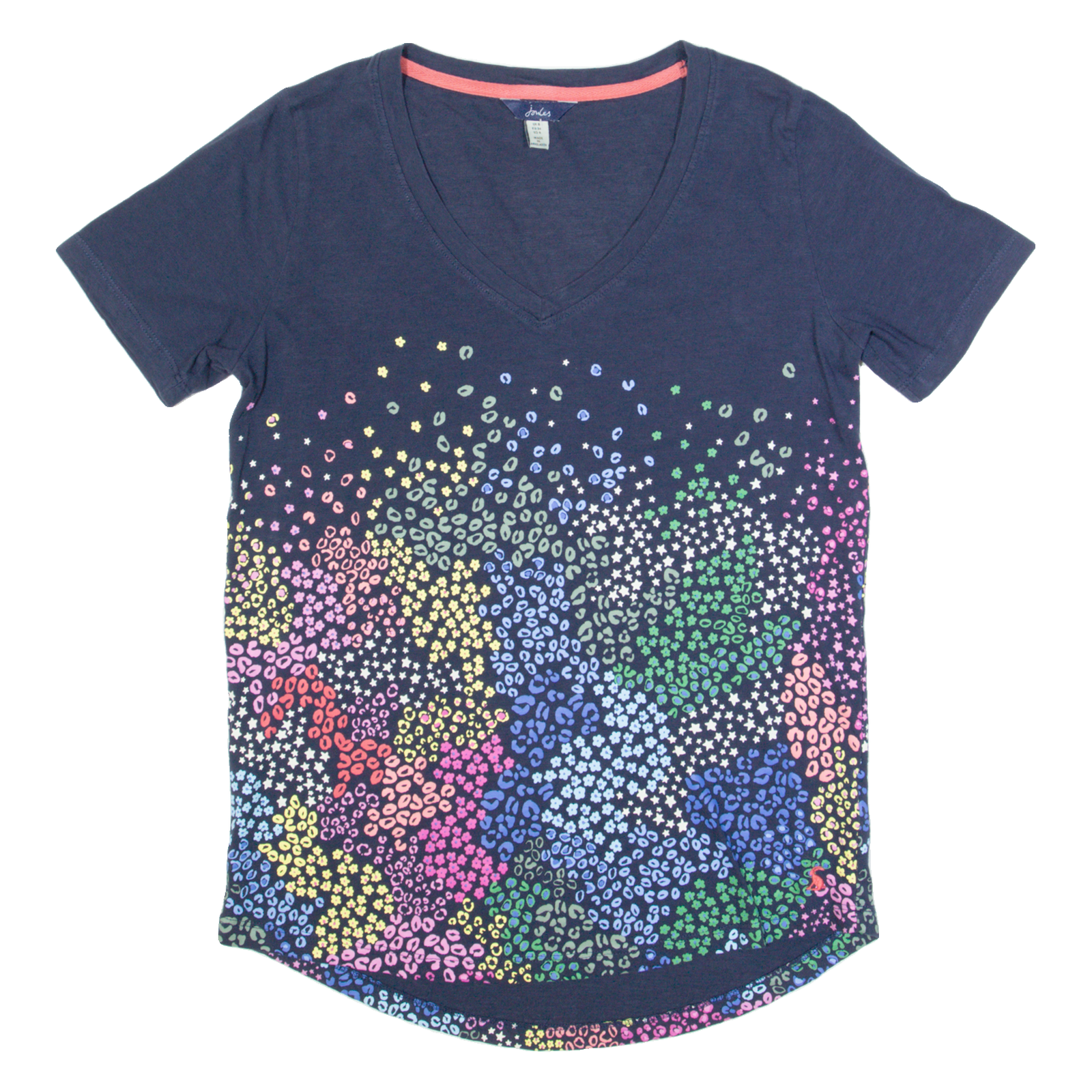 JOULES Womens T-Shirt Blue V-Neck UK 8 Refurbished - N/A refurbished available on Cerqular