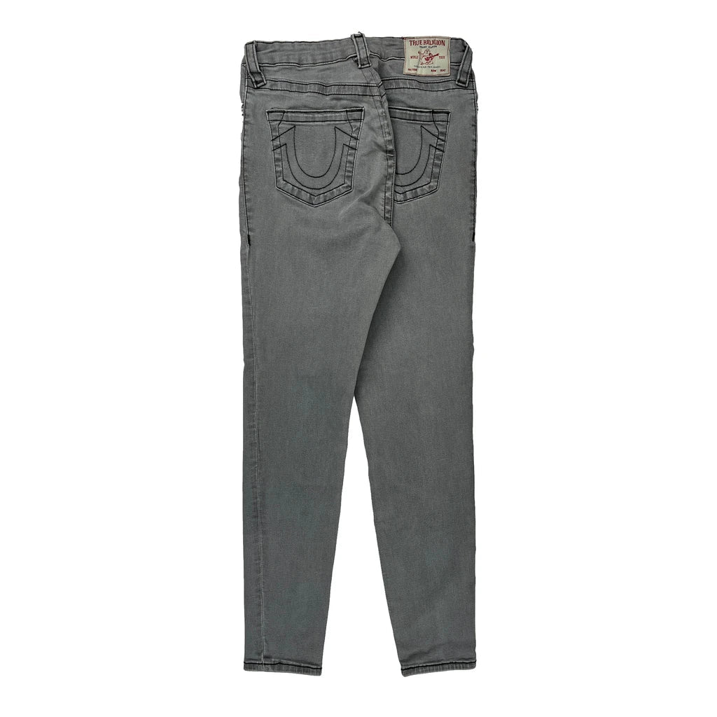 True Religion Skinny Fit Jeans - 27W UK 8 Grey Cotton Blend Refurbished - Thrifted (note: this is a term often used to describe second- refurbished available on Cerqular