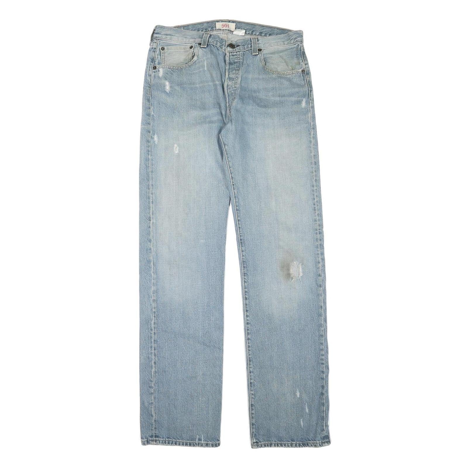 Buy LEVI'S 501 Mens Jeans Blue Cotton Denim Light W32 L35 Regular Fit Button Fly Refurbished - $38.99 LEVI'S 501 Mens Jeans Blue Cotton Denim Light W32 L35 Regular Fit Button Fly Refurbished - N/A refurbished available on Cerqular