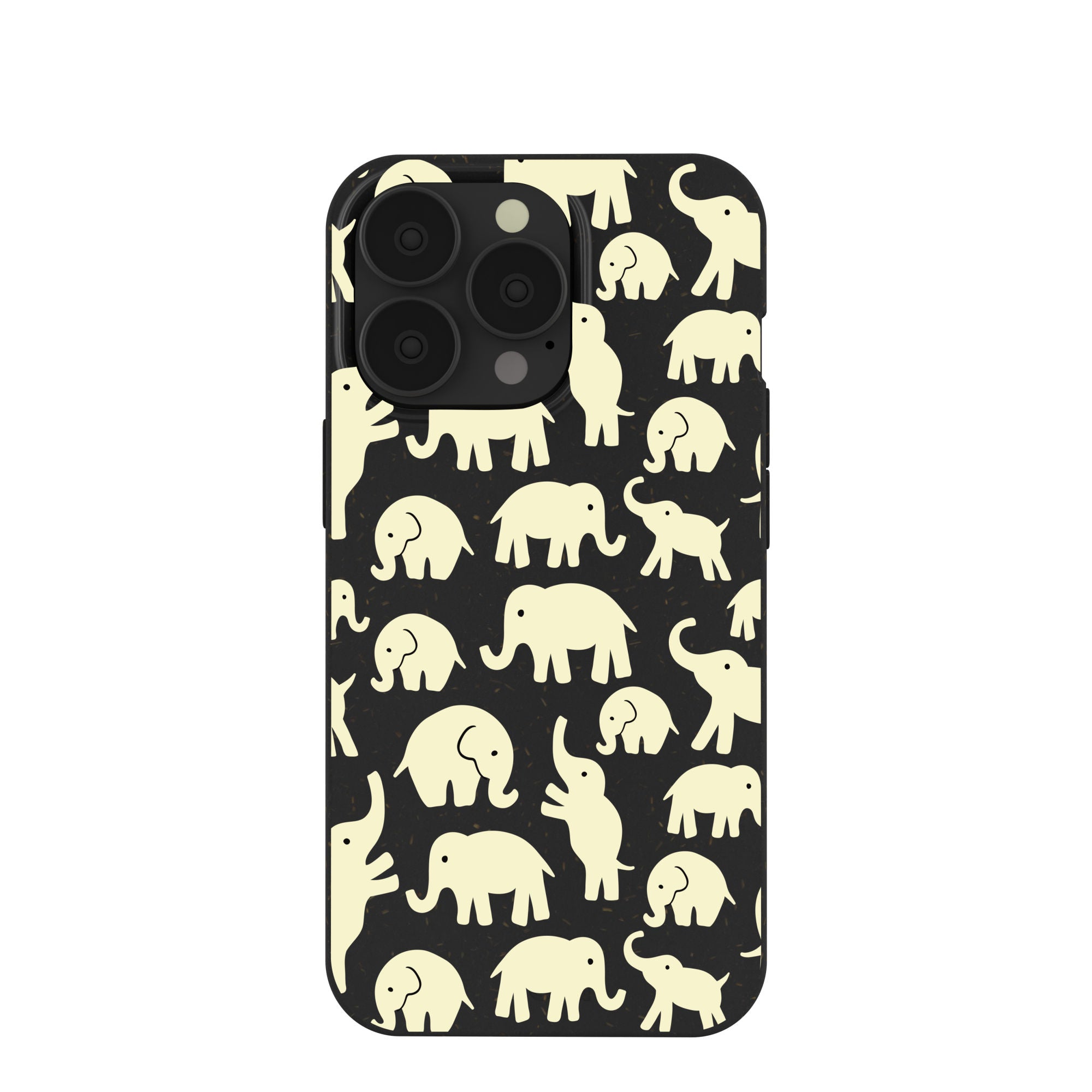 Black Little Elephants iPhone 13 Pro Case Refurbished - Pela Case refurbished available on Cerqular