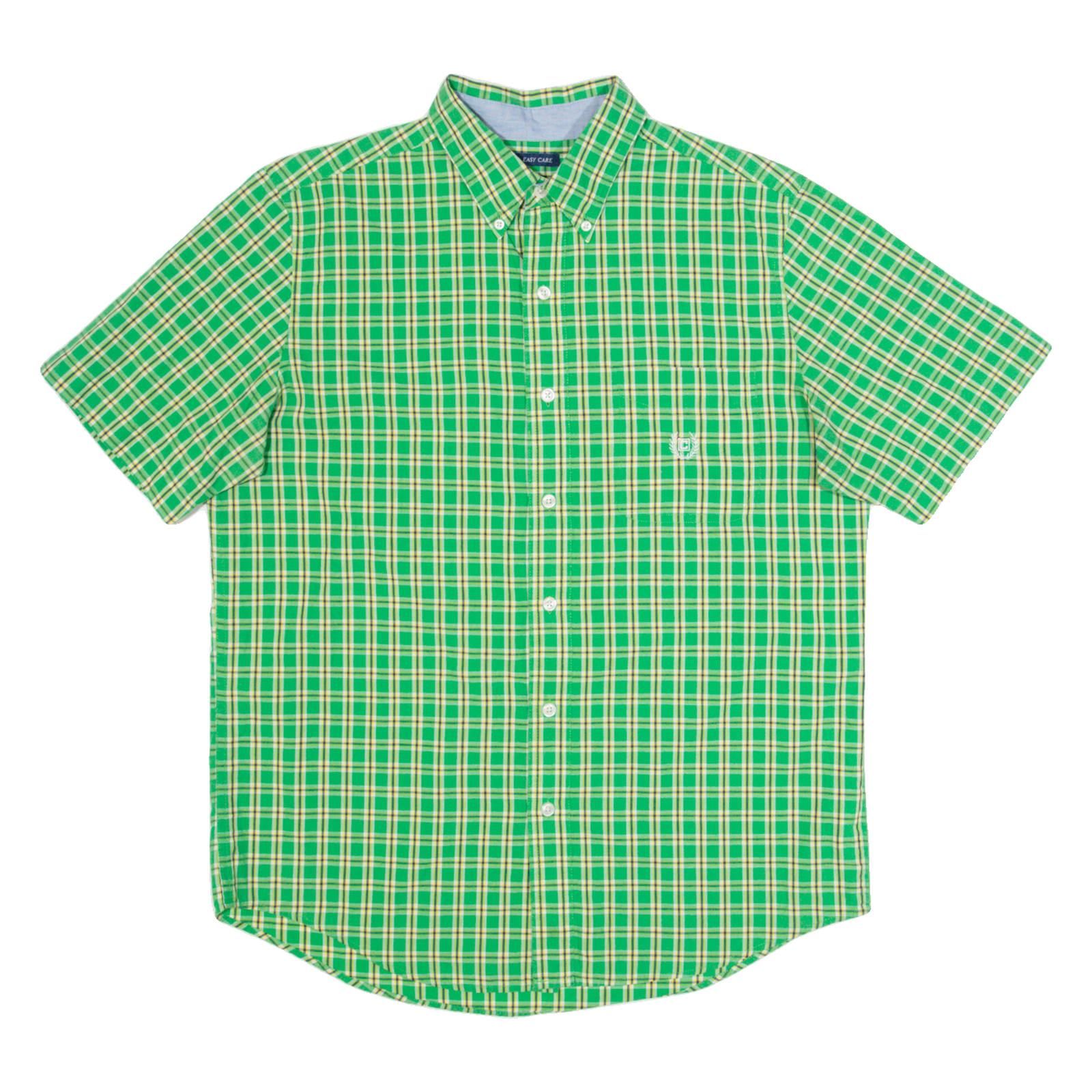 CHAPS Mens Shirt Green Check M Refurbished - N/A refurbished available on Cerqular