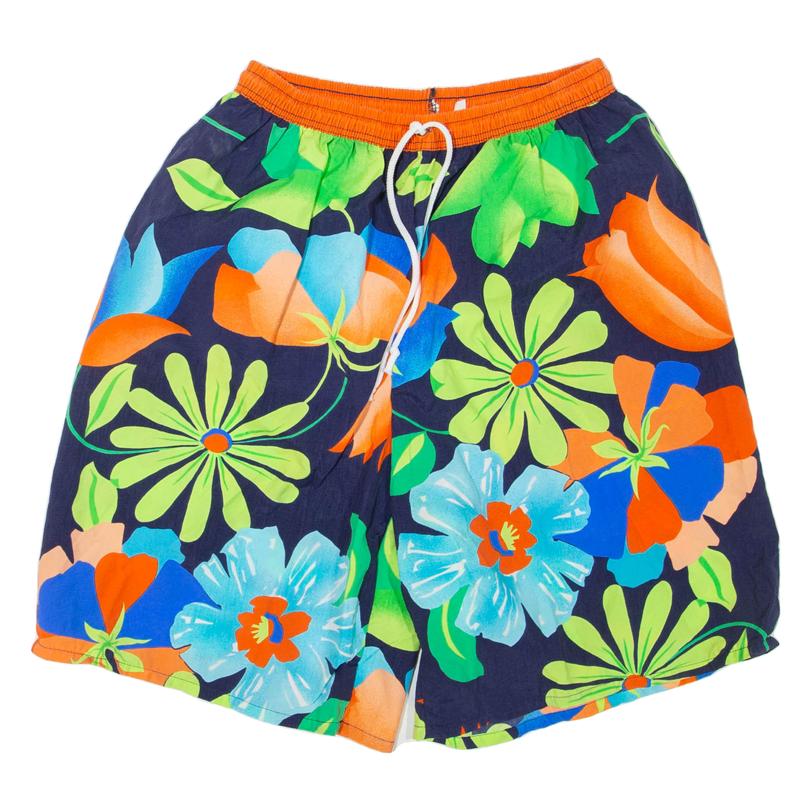 Mesh Lined Mens Swimming Shorts Blue Floral XXS W24 Refurbished - N/A refurbished available on Cerqular
