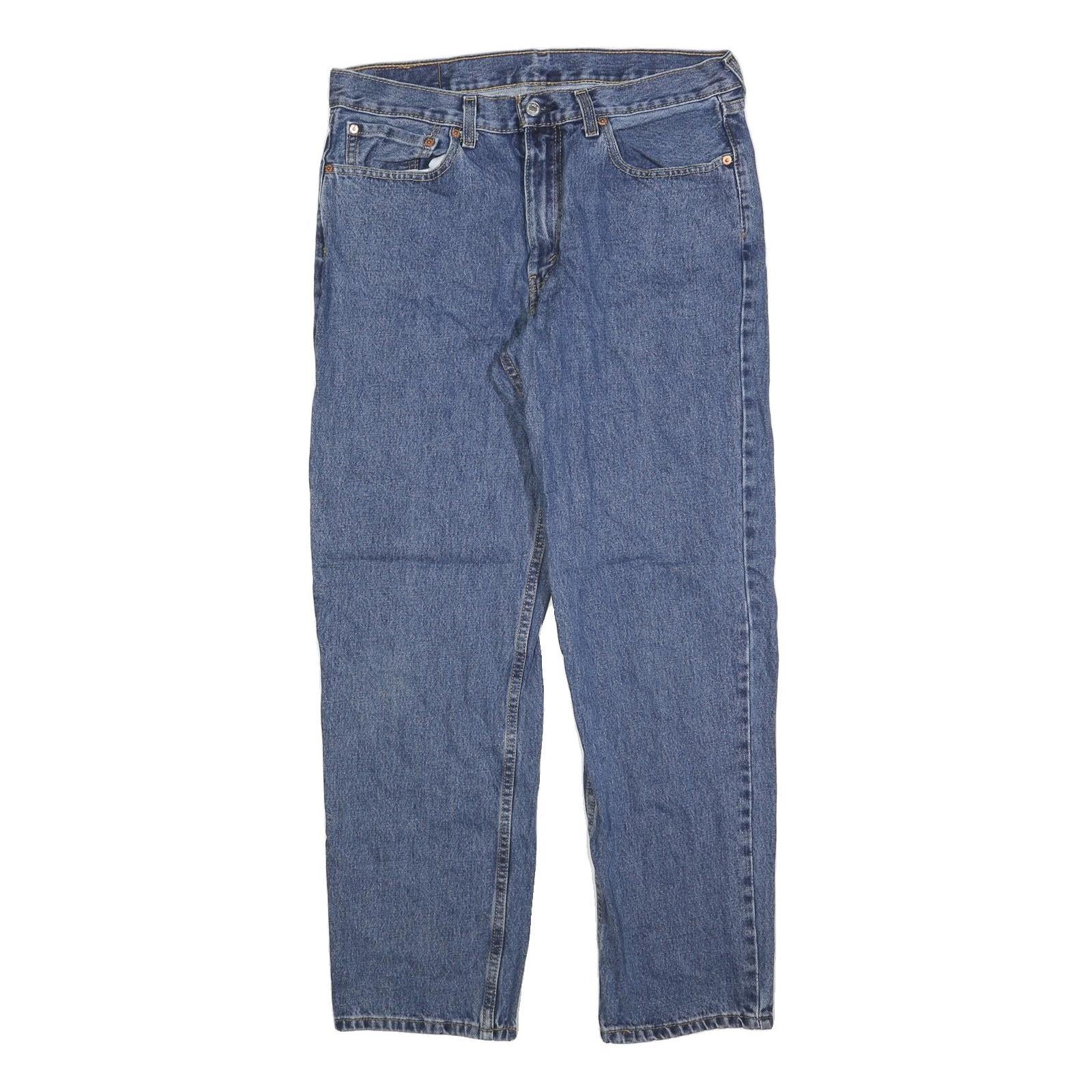 LEVI'S 550 Straight Mens Jeans Blue Relaxed Straight Denim Medium W35 L32 Refurbished - N/A refurbished available on Cerqular