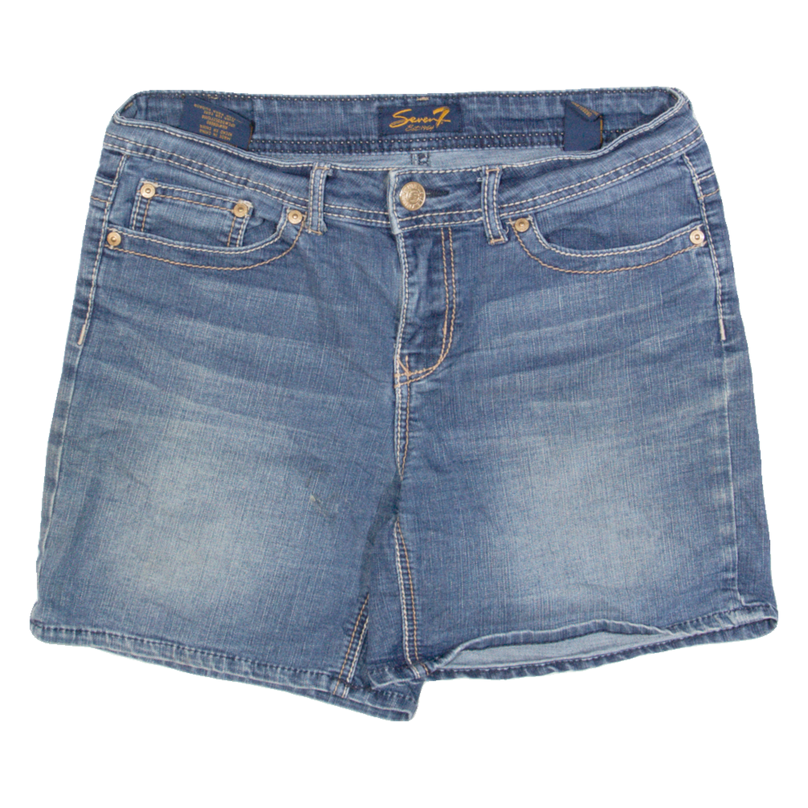 7 FOR ALL MANKIND Womens Denim Shorts Blue M W30 Refurbished - N/A refurbished available on Cerqular