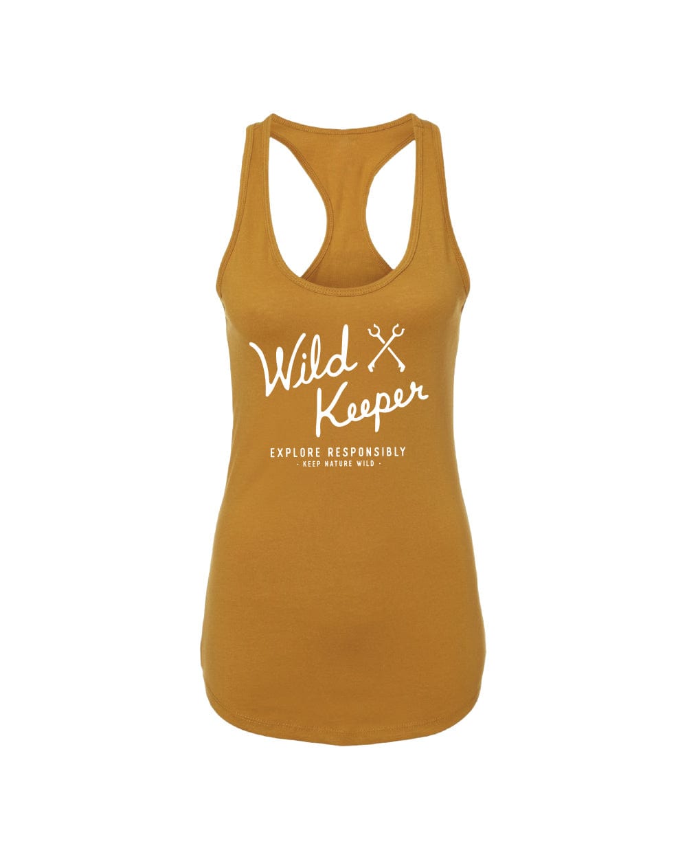 Wild Keeper Script Racerback Tank | Pollen | Size: XXL Refurbished - Keep Nature Wild refurbished available on Cerqular