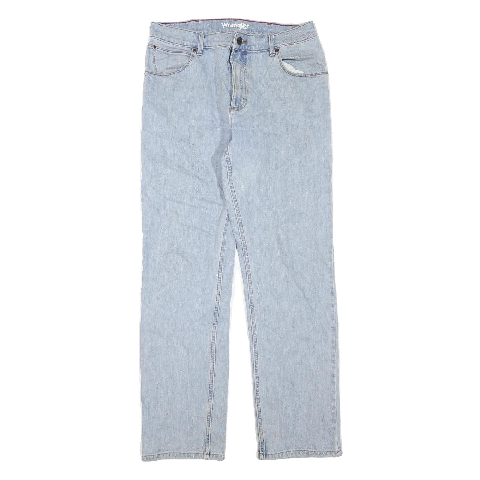 Buy WRANGLER Mens Jeans Blue Regular Straight Denim Light W32 L31 Cotton Blend Zip Refurbished - $29.89 WRANGLER Mens Jeans Blue Regular Straight Denim Light W32 L31 Cotton Blend Zip Refurbished - N/A refurbished available on Cerqular