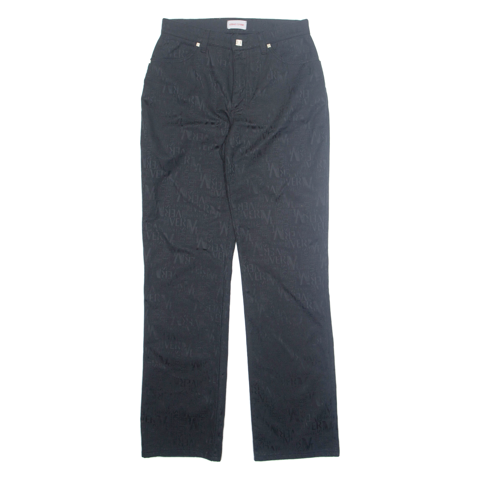 VERSACE Womens Trousers Black Regular Straight W29 L31 Refurbished - N/A refurbished available on Cerqular