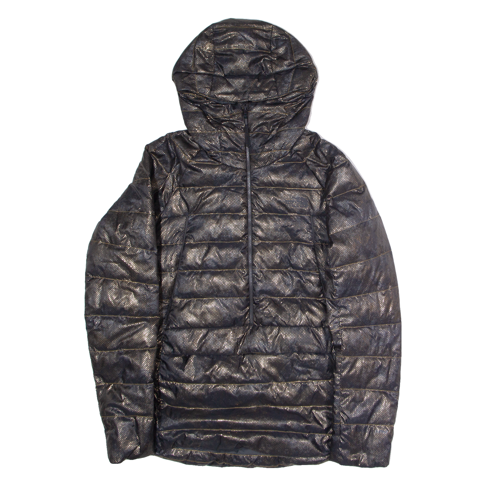 Buy THE NORTH FACE Womens Puffer Coat Black Nylon Hooded Polka Dot M Refurbished - $79.29 THE NORTH FACE Womens Puffer Coat Black Nylon Hooded Polka Dot M Refurbished - N/A refurbished available on Cerqular