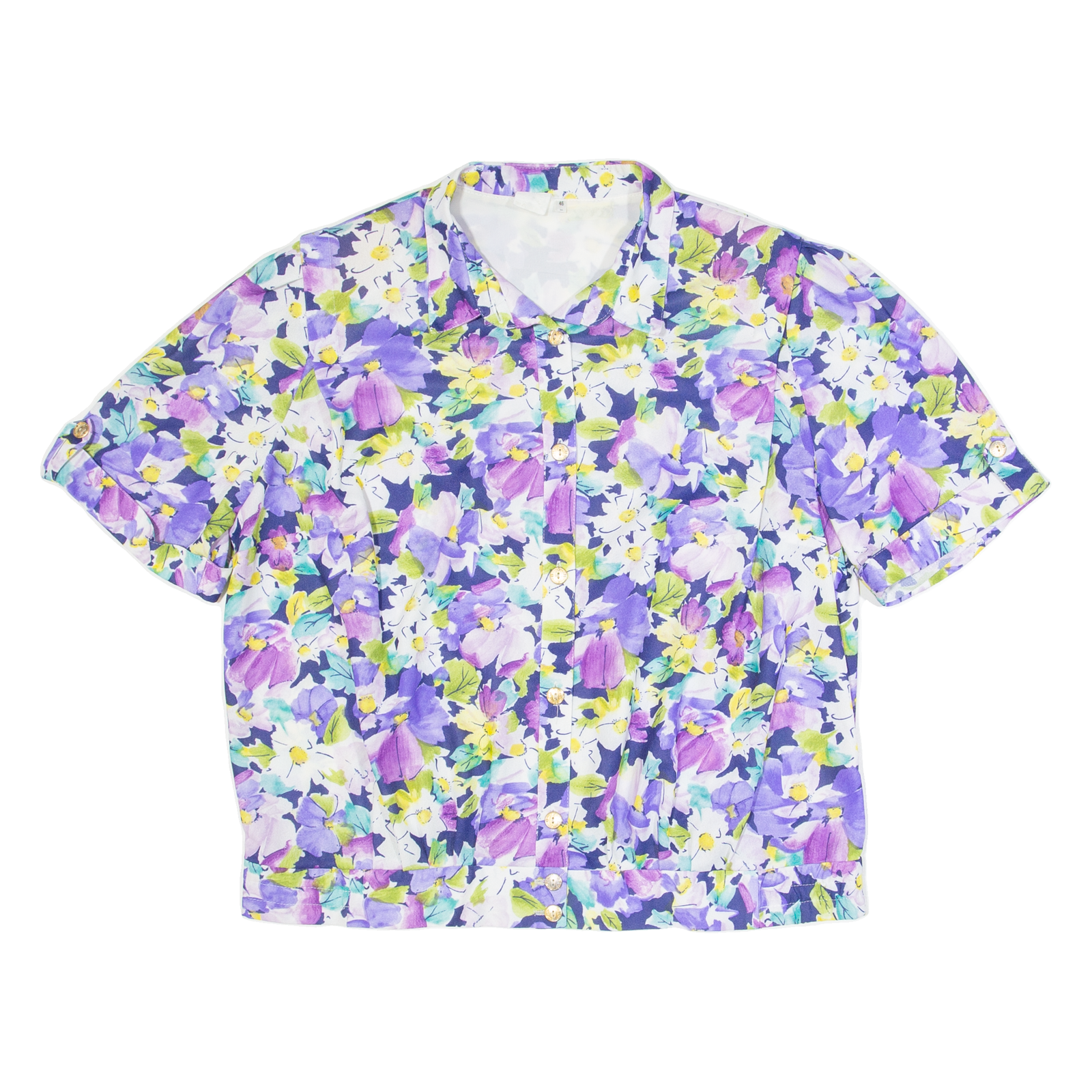 Buy Womens Printed Blouse Purple Collared Floral XL Refurbished - $16.89 Womens Printed Blouse Purple Collared Floral XL Refurbished - N/A refurbished available on Cerqular