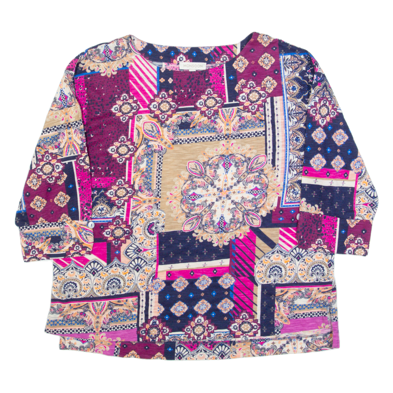 Buy MONSOON Womens Printed Top Pink Long Sleeve Crazy Pattern M Refurbished - $23.39 MONSOON Womens Printed Top Pink Long Sleeve Crazy Pattern M Refurbished - N/A refurbished available on Cerqular