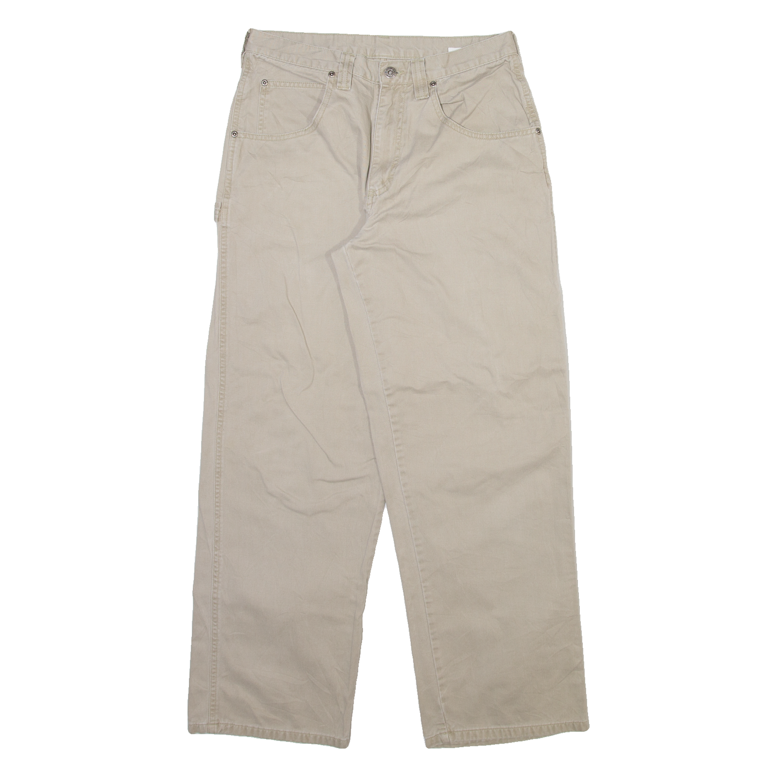 WRANGLER Carpenter Mens Trousers Beige Regular Straight W29 L30 Refurbished - N/A refurbished available on Cerqular