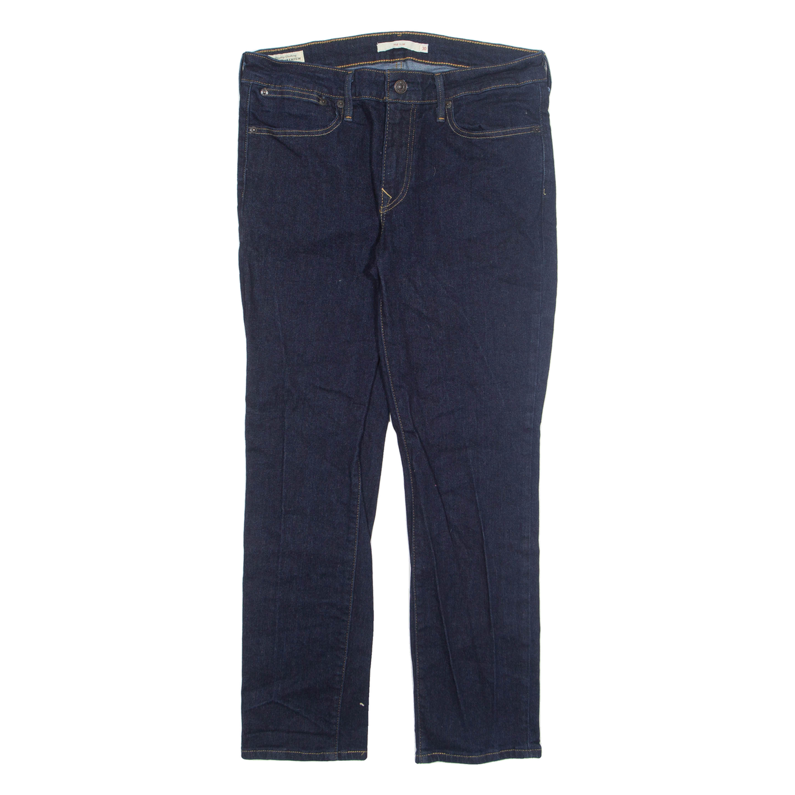 LEVI'S Womens Jeans Blue Slim Tapered W30 L28 Refurbished - N/A refurbished available on Cerqular