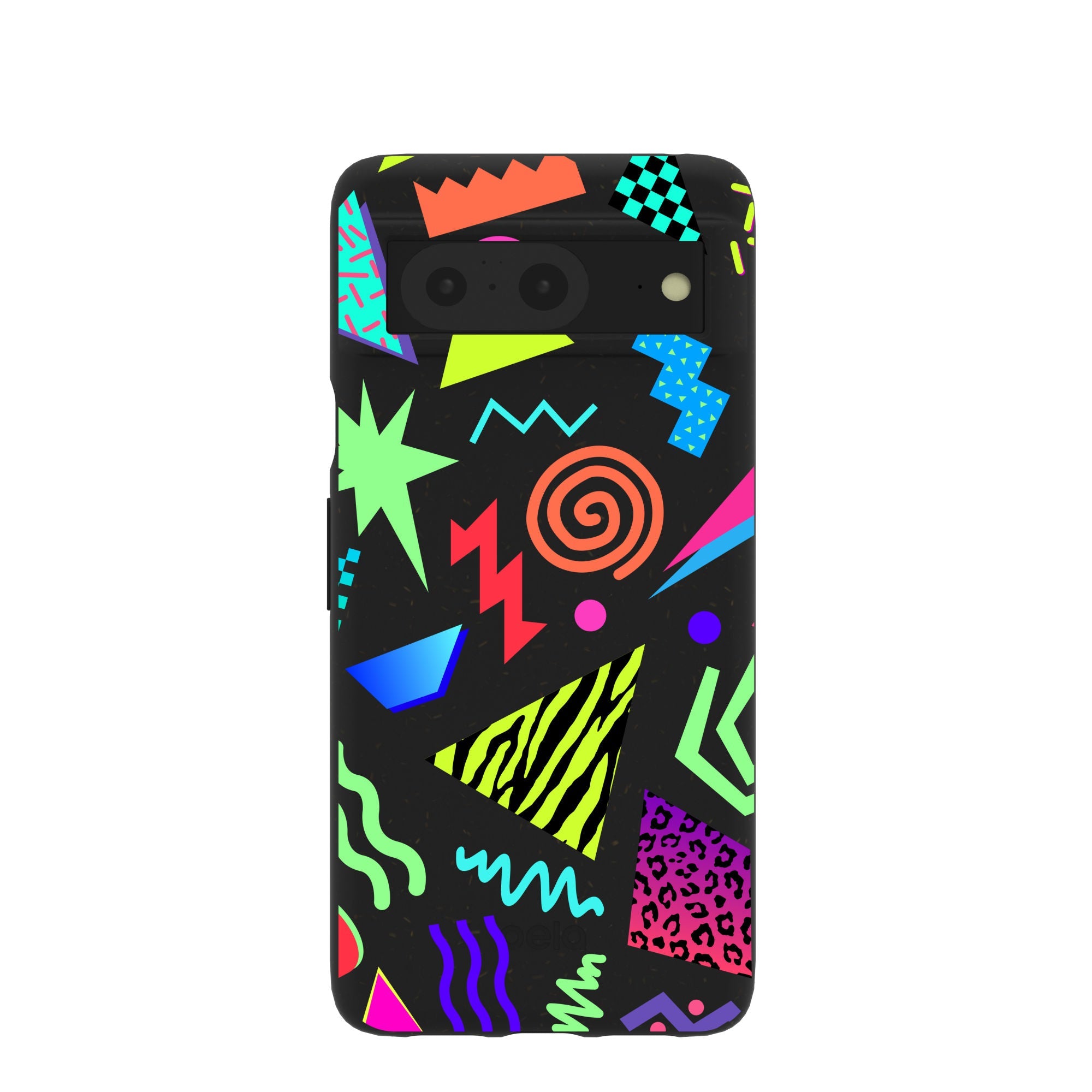 Black Neon Blast Google Pixel 8 Case Refurbished - Pela Case refurbished available on Cerqular