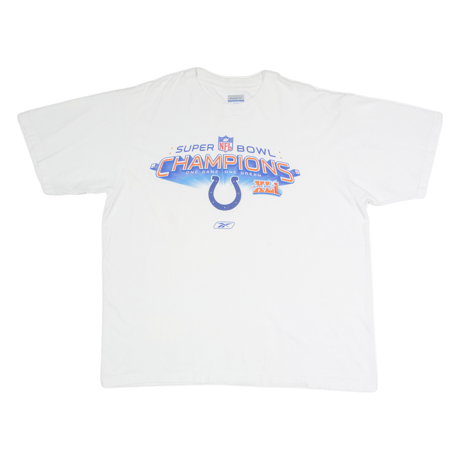 Buy REEBOK Super Bowl Champions Mens T-Shirt White USA L Refurbished - $23.39 REEBOK Super Bowl Champions Mens T-Shirt White USA L Refurbished - N/A refurbished available on Cerqular