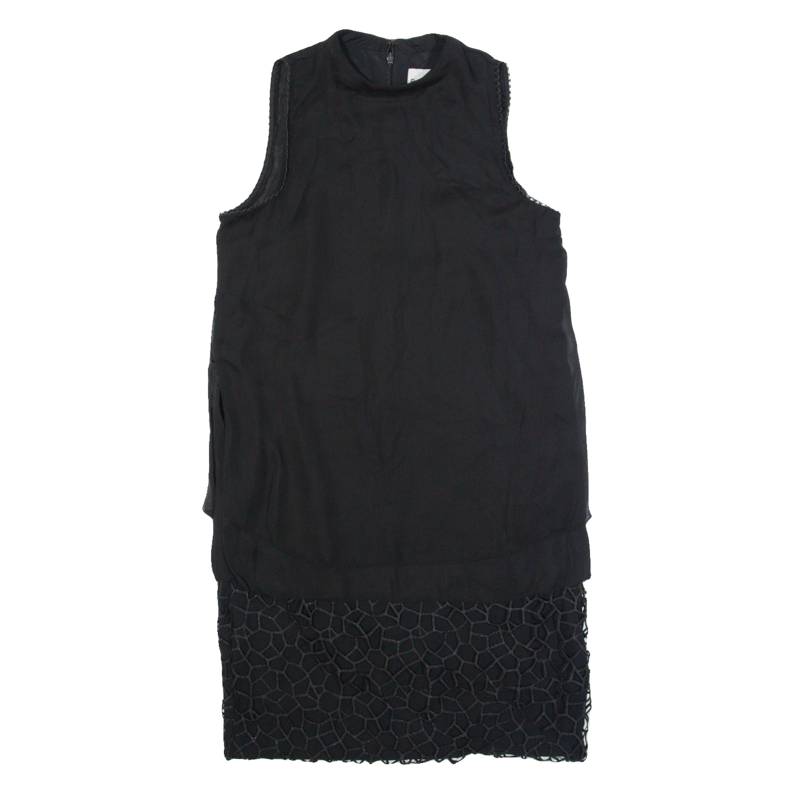 REISS Womens Shift Dress Black Sleeveless Knee Length UK 6 Refurbished - N/A refurbished available on Cerqular
