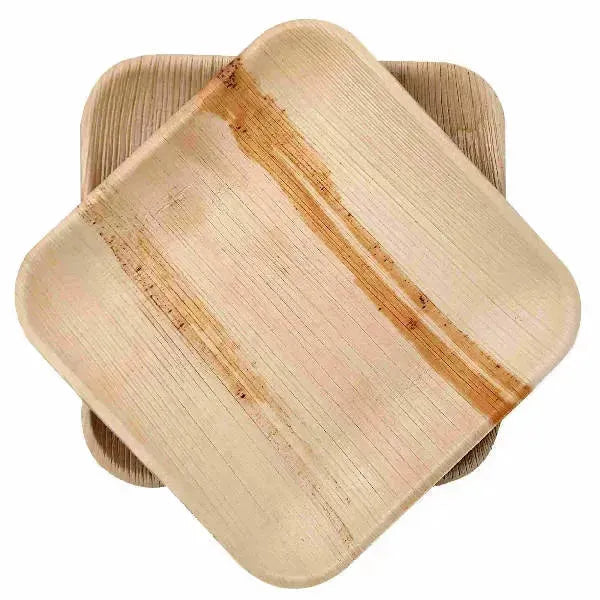 Dtocs Compostable Palm Leaf Plates - 8 Inch Square (Pack 50) | USDA Certified Biobased Compostable Bamboo Look Dinner, Snack Party Plates | Size: 50 Pcs. Refurbished - N/A (Note: There is no well-known brand with the initial refurbished available on Cerqular
