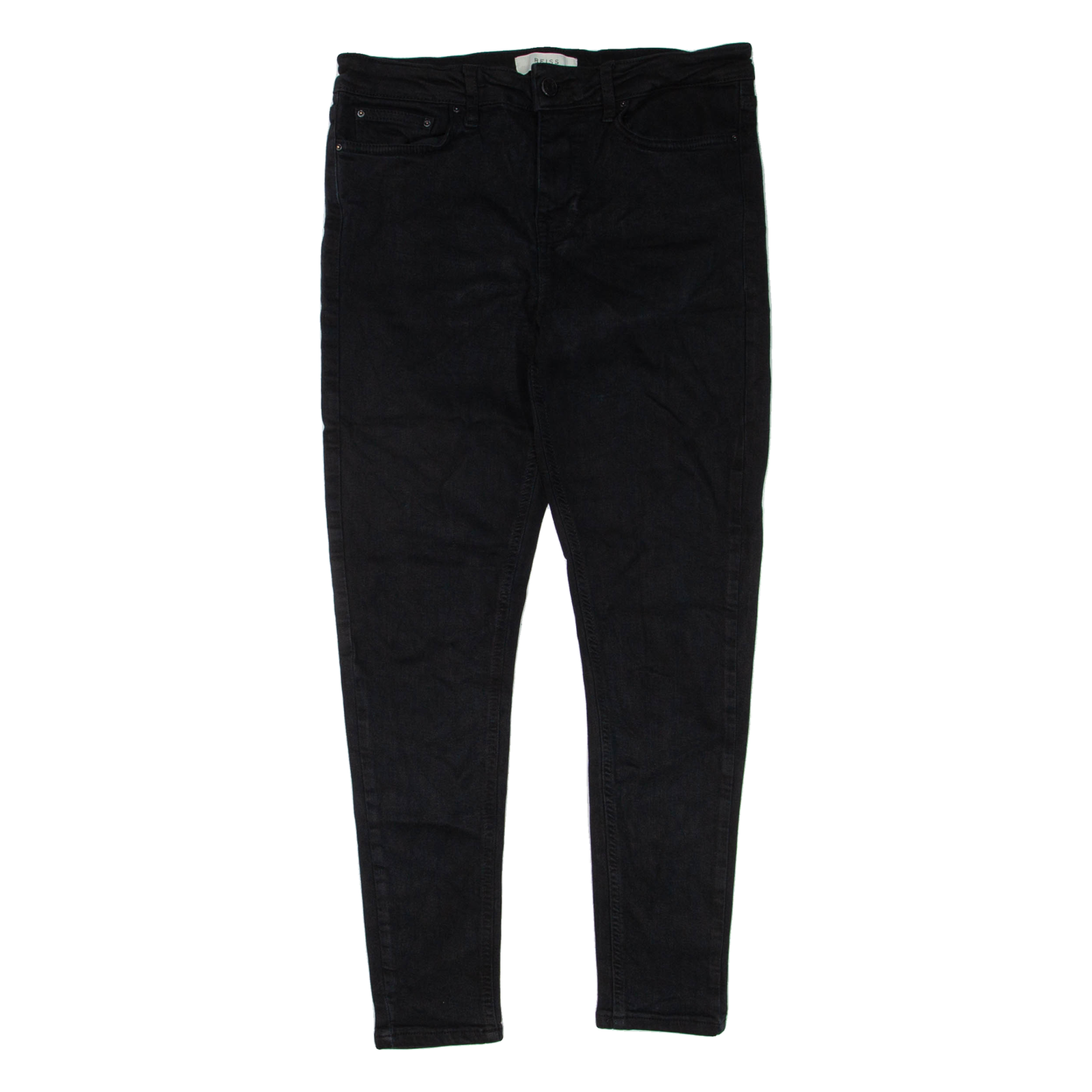 REISS Womens Jeans Black Regular Skinny W30 L27 Refurbished - N/A refurbished available on Cerqular