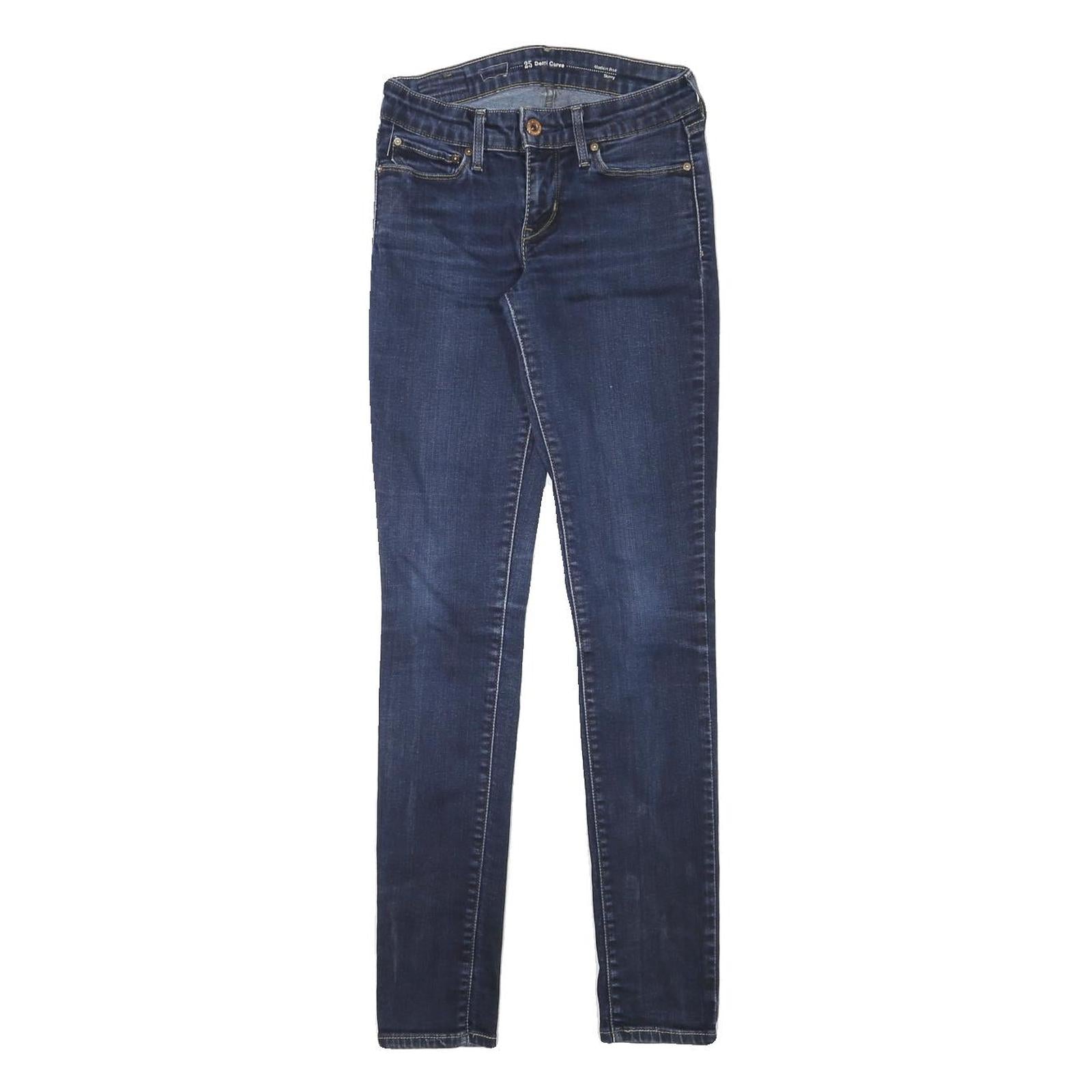 LEVI'S Womens Jeans Blue Slim Skinny Denim Medium W23 L29 Zip Closure Stylish Refurbished - N/A refurbished available on Cerqular