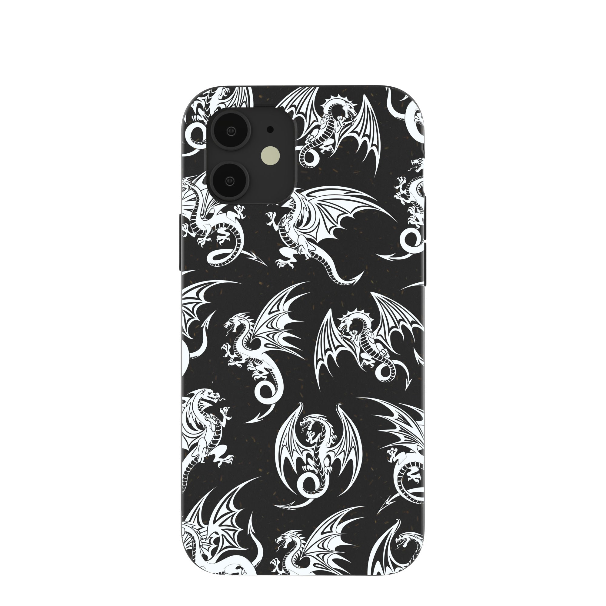 Black Mythical Dragons iPhone 12/ iPhone 12 Pro Case Refurbished - Pela Case refurbished available on Cerqular