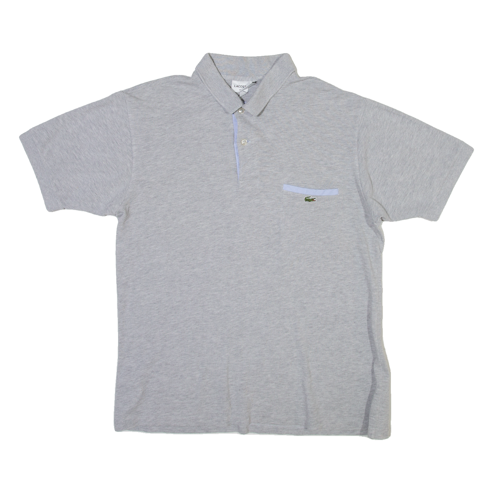 LACOSTE Mens Polo Shirt Grey M Refurbished - N/A refurbished available on Cerqular