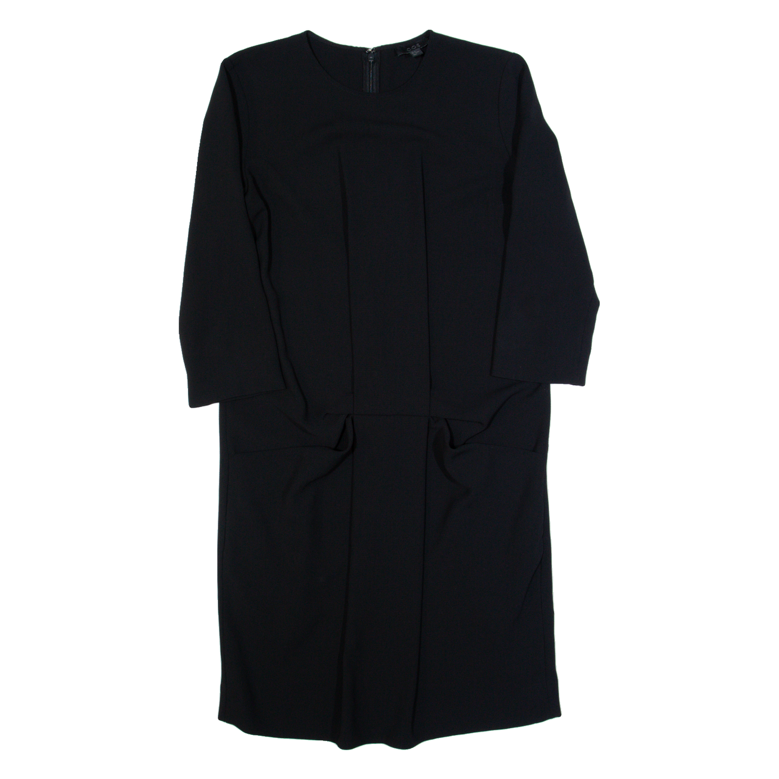 COS Womens Day Dress Black Long Sleeve Knee Length S Refurbished - N/A refurbished available on Cerqular