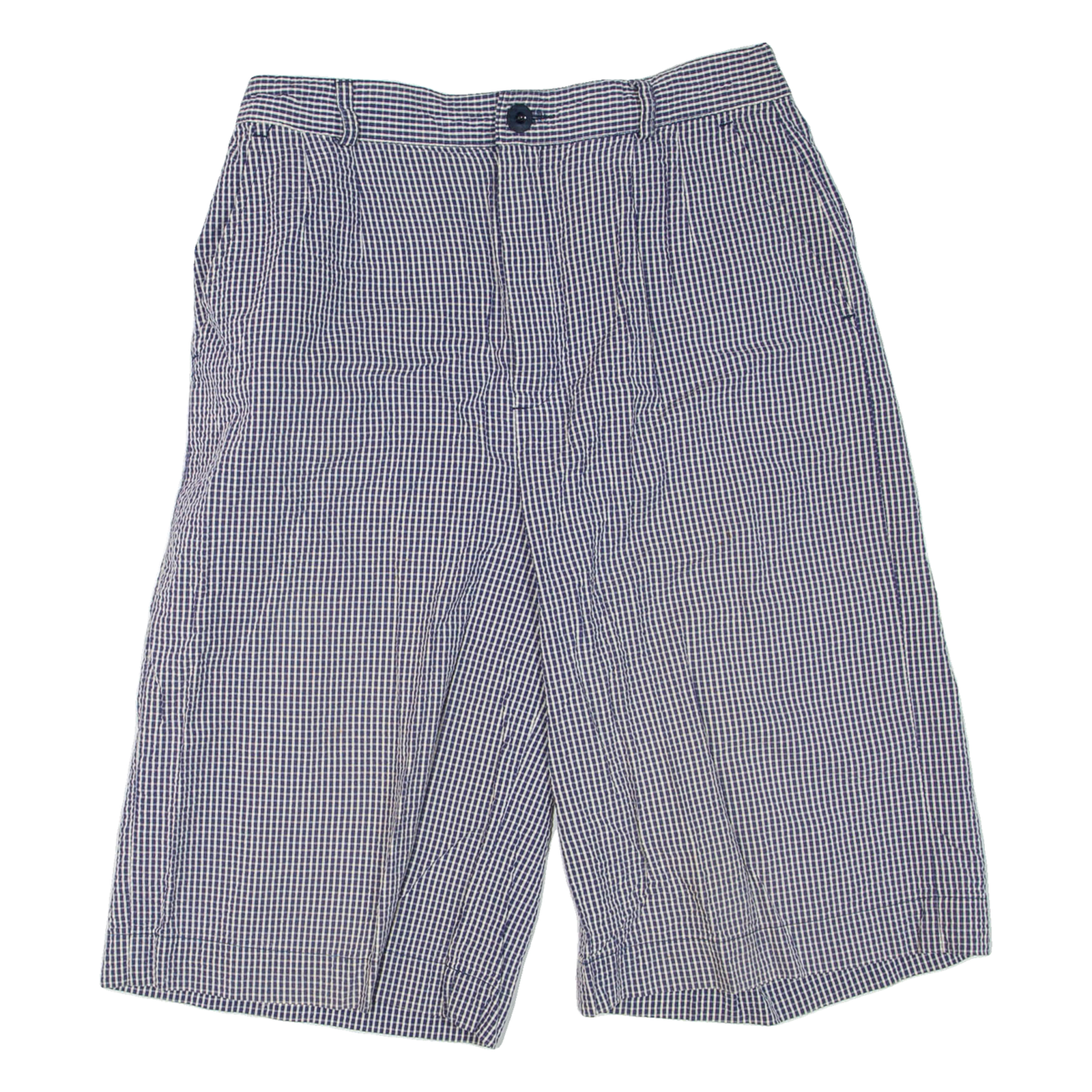 Womens Chino Shorts Black Check XS W26 Refurbished - N/A refurbished available on Cerqular