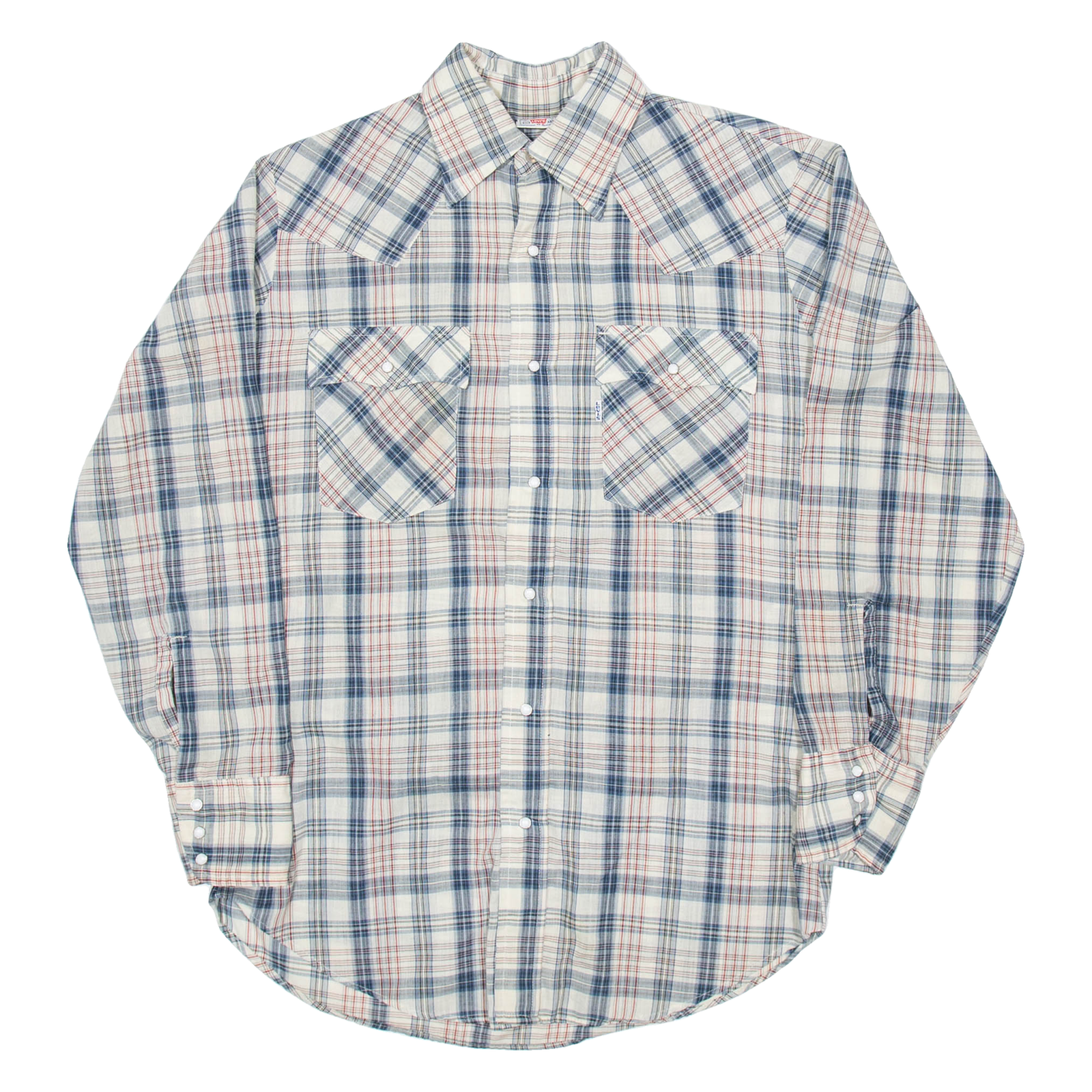 LEVI'S Mens Shirt Beige Check Long Sleeve M Refurbished - N/A refurbished available on Cerqular