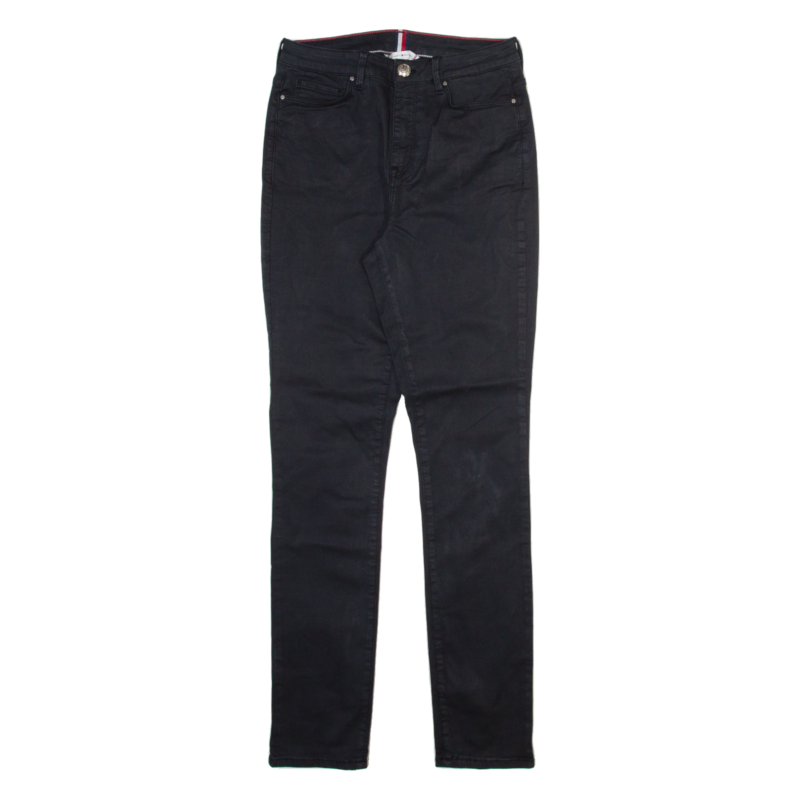 TOMMY HILFIGER Womens Trousers Black Slim Skinny W26 L30 Refurbished - N/A refurbished available on Cerqular