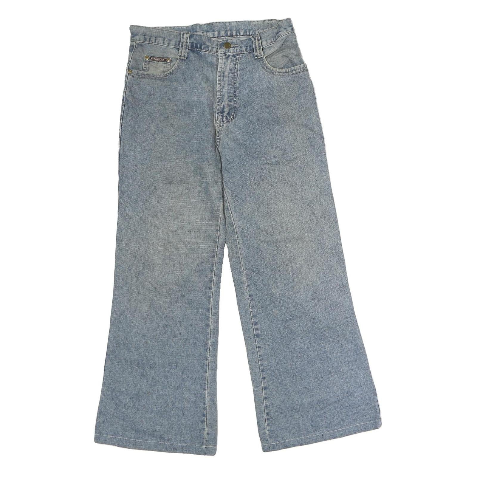 Mens Regular Fit Cotton Blue Jeans W28 L26 Zip Closure Wide Leg Classic Style Refurbished - N/A refurbished available on Cerqular