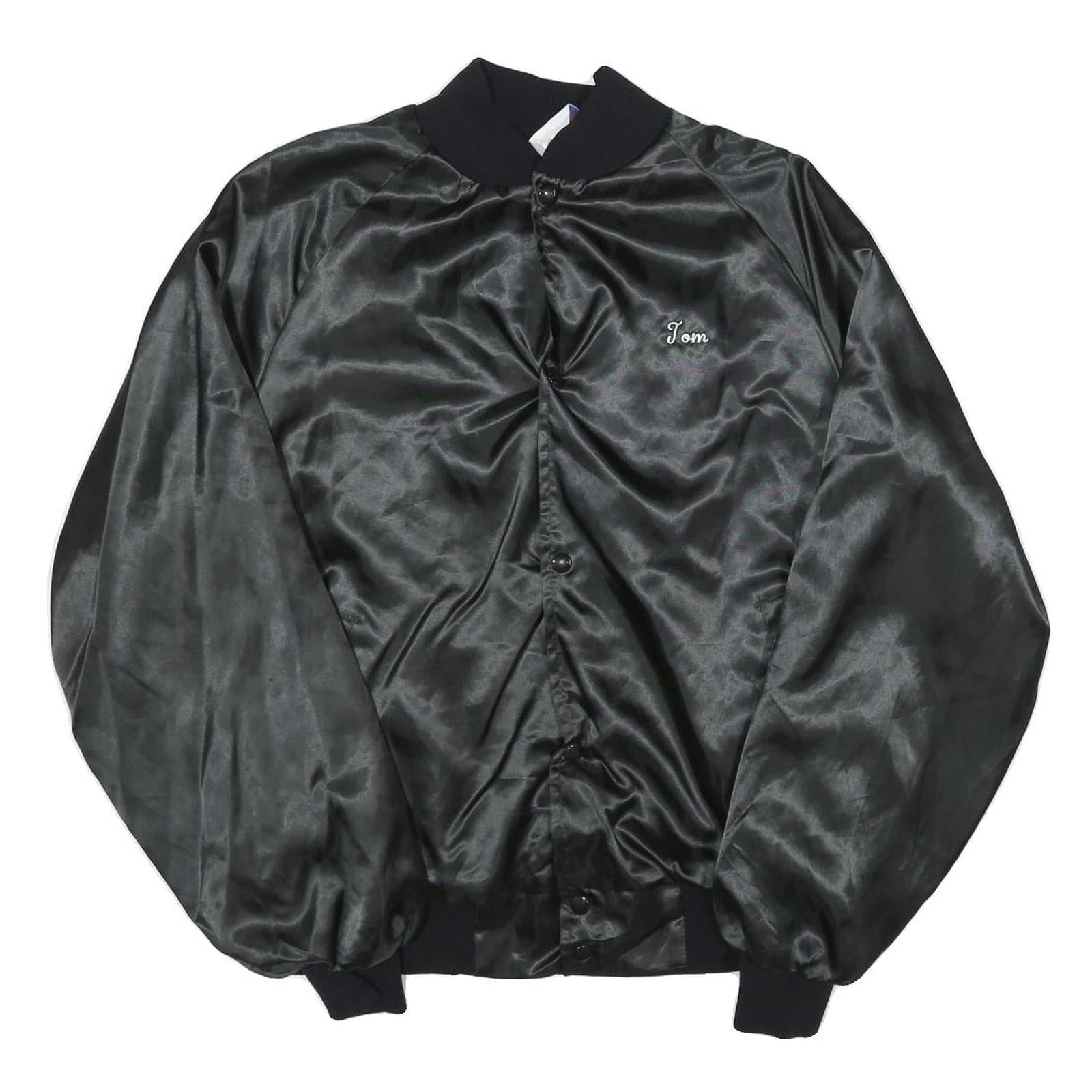 WEST ARK Mens Black Coach Jacket L Nylon Button Bomber Plain Lightweight Refurbished - N/A refurbished available on Cerqular