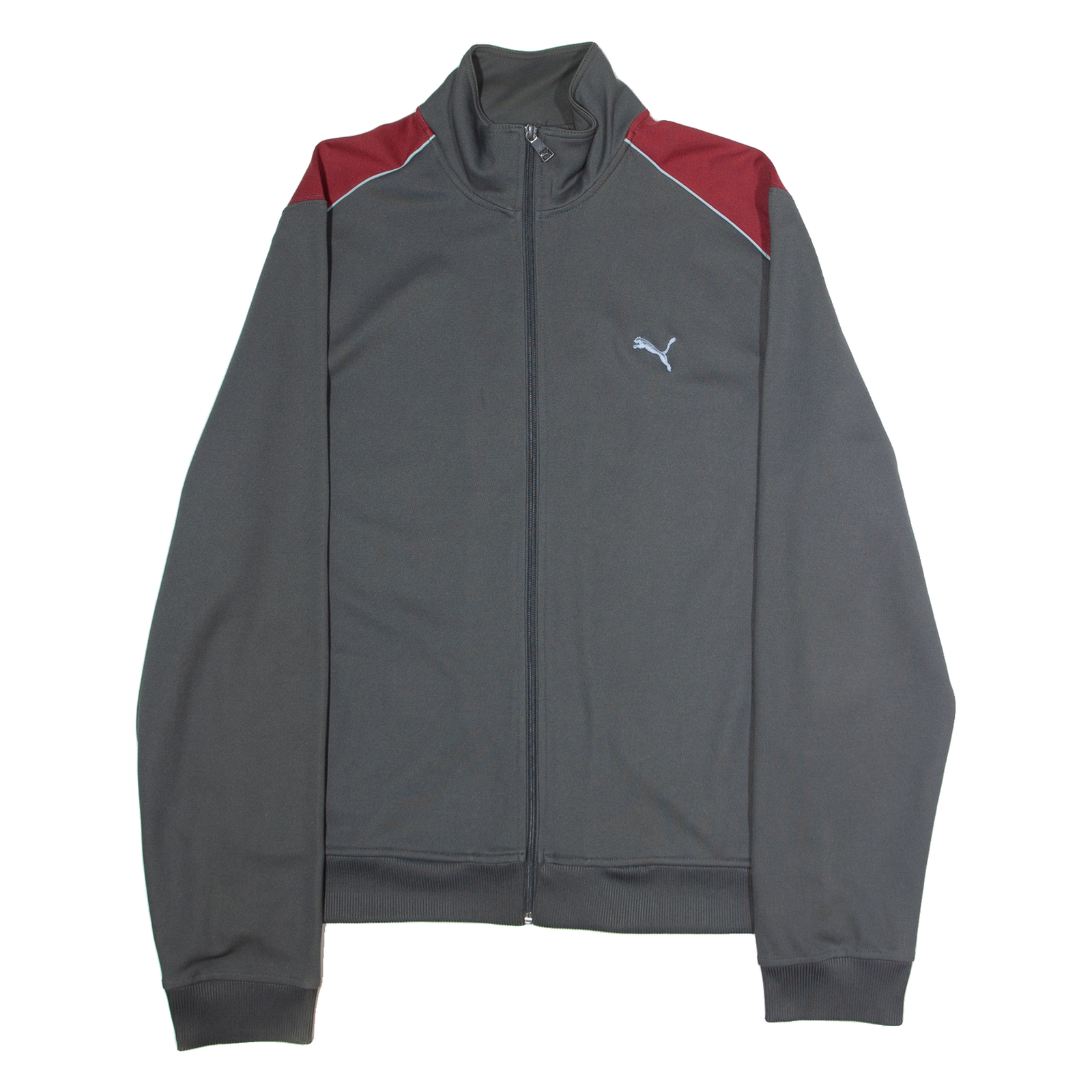 PUMA Mens Track Jacket Grey Colourblock 2XL Refurbished - N/A refurbished available on Cerqular