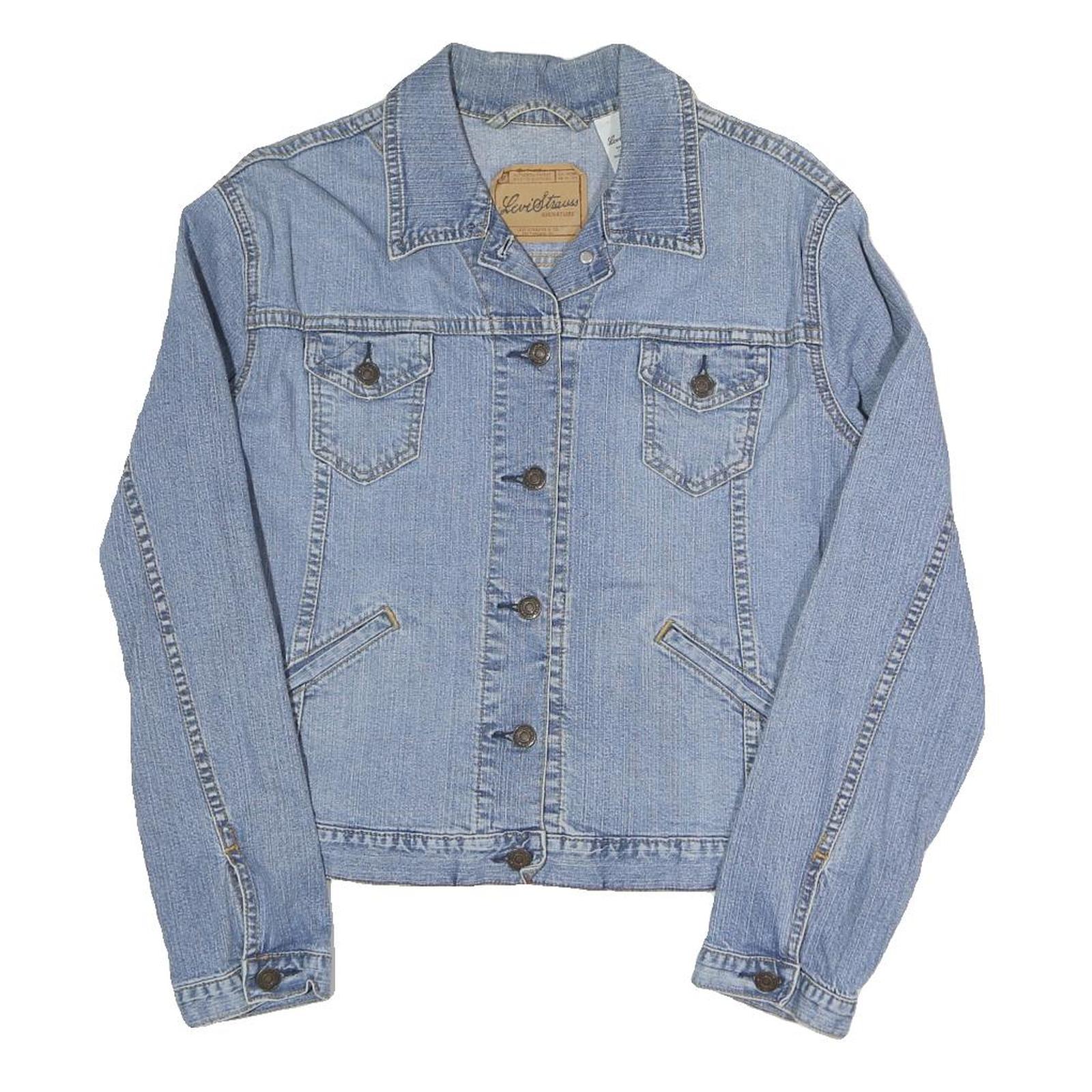 Buy LEVI'S Womens Blue Denim Button Jacket UK 12 Cotton Blend Long Sleeve Regular Refurbished - $64.99 LEVI'S Womens Blue Denim Button Jacket UK 12 Cotton Blend Long Sleeve Regular Refurbished - N/A refurbished available on Cerqular