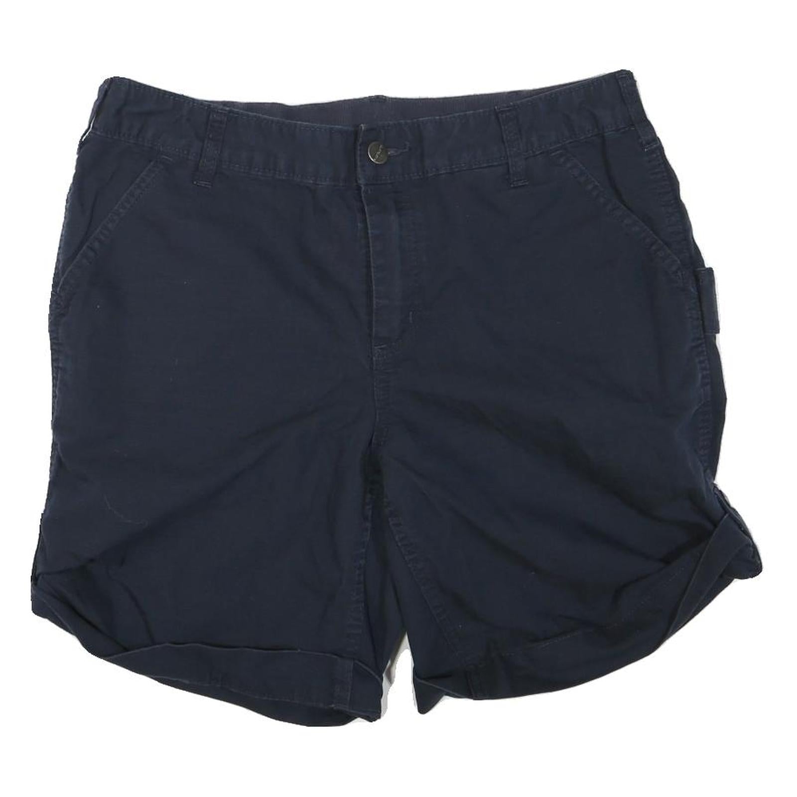 CARHARTT Womens Shorts Blue Casual M W32 Cotton Blend Comfortable Utility Refurbished - N/A refurbished available on Cerqular