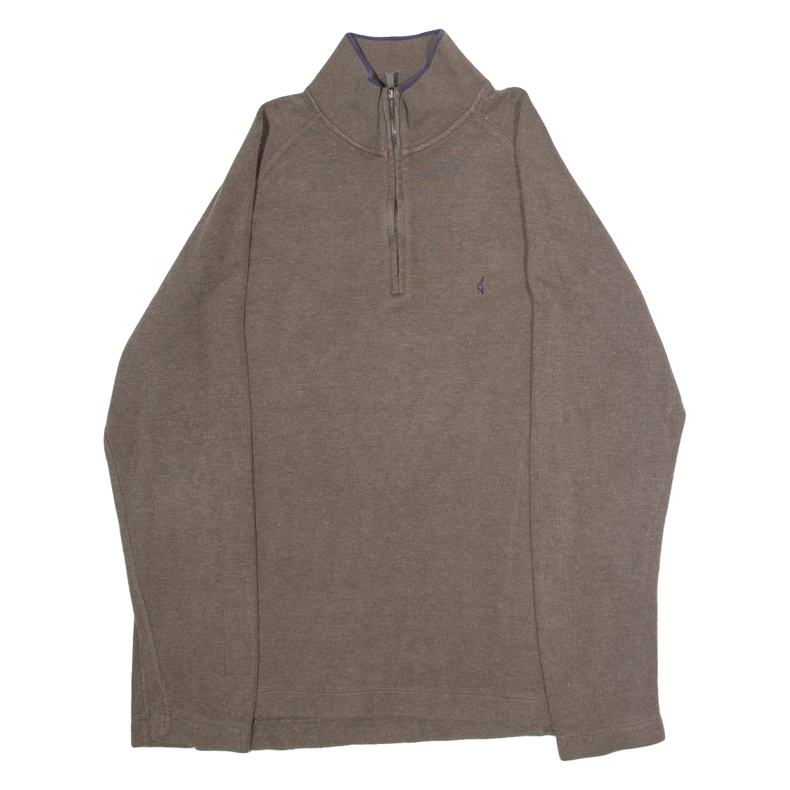 Buy NAUTICA Mens Jumper Brown 1/4 Zip Tight Knit M Refurbished - $35.09 NAUTICA Mens Jumper Brown 1/4 Zip Tight Knit M Refurbished - N/A refurbished available on Cerqular