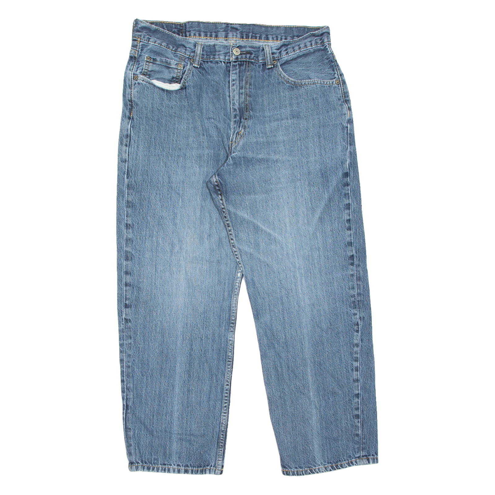 LEVI'S 550 Jeans Mens Blue Relaxed Straight Stone Wash W36 L29 Refurbished - N/A refurbished available on Cerqular
