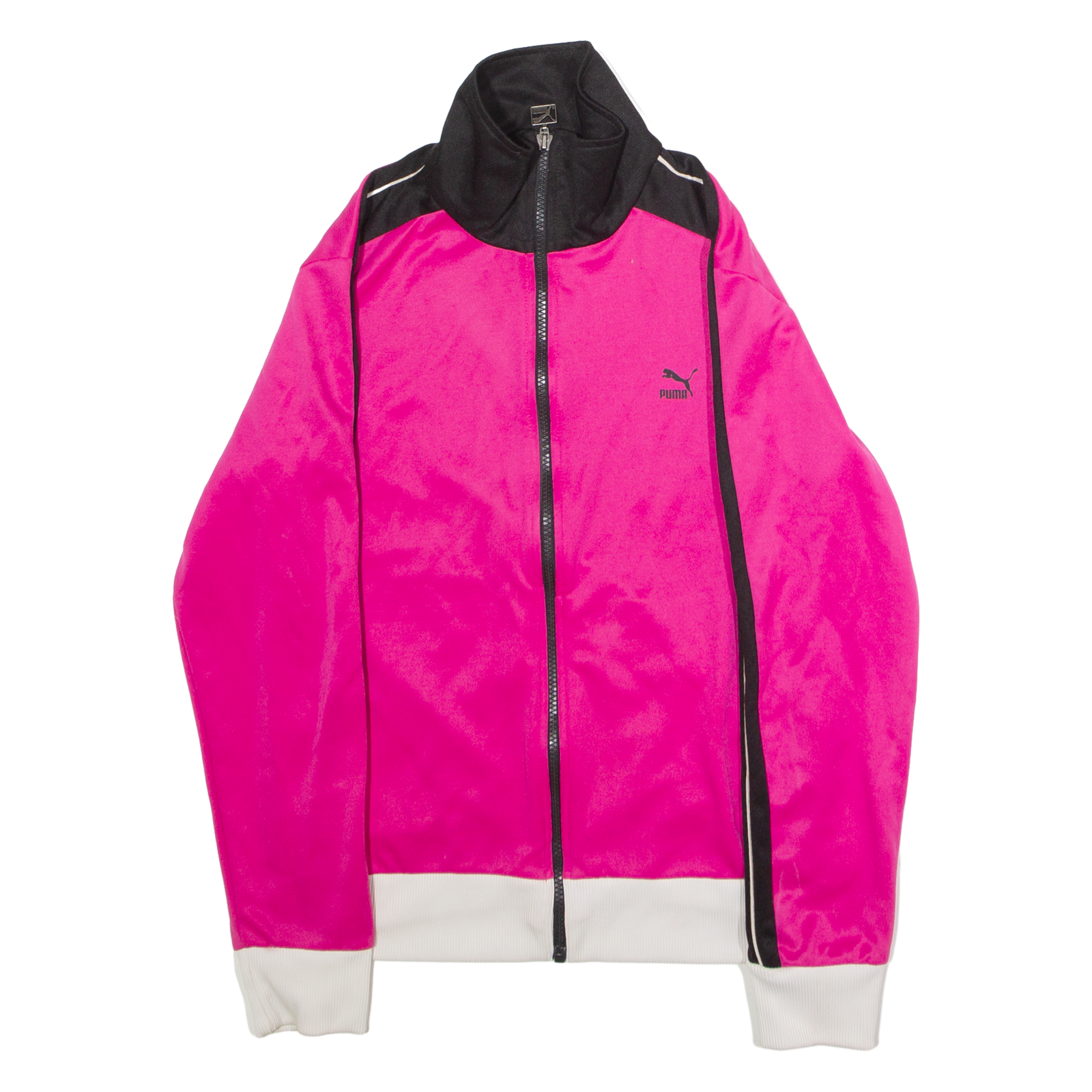 PUMA Womens Track Jacket Pink Colourblock UK 16 Refurbished - N/A refurbished available on Cerqular